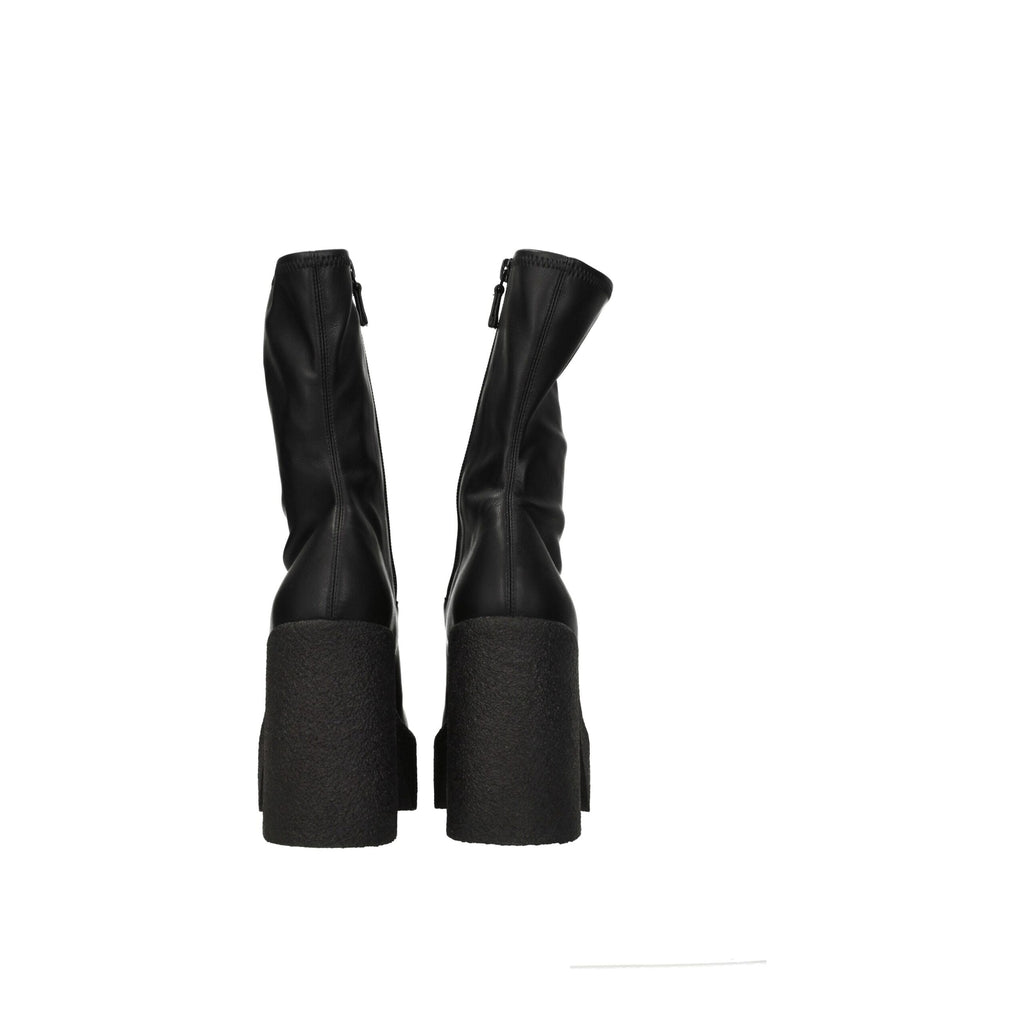 Stella McCartney Schwarze Lederstiefeletten