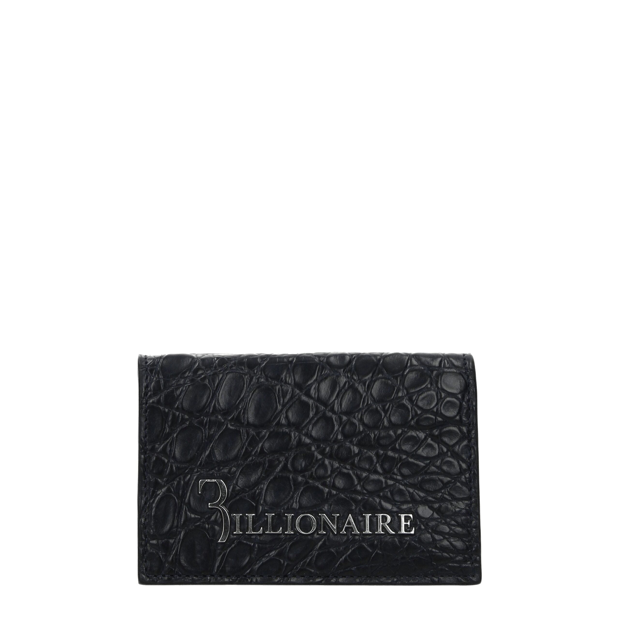 Billionaire Italian Couture Blaue Krokodil-Kartenhalter