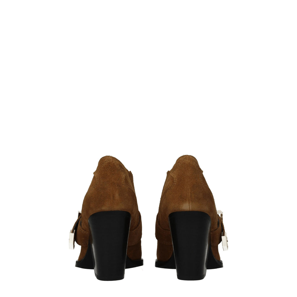 Versace Jeans Braune Lederstiefeletten