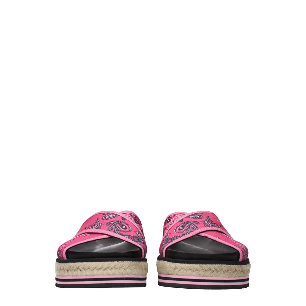 Kenzo Rosa Stoffslipper Sandalen