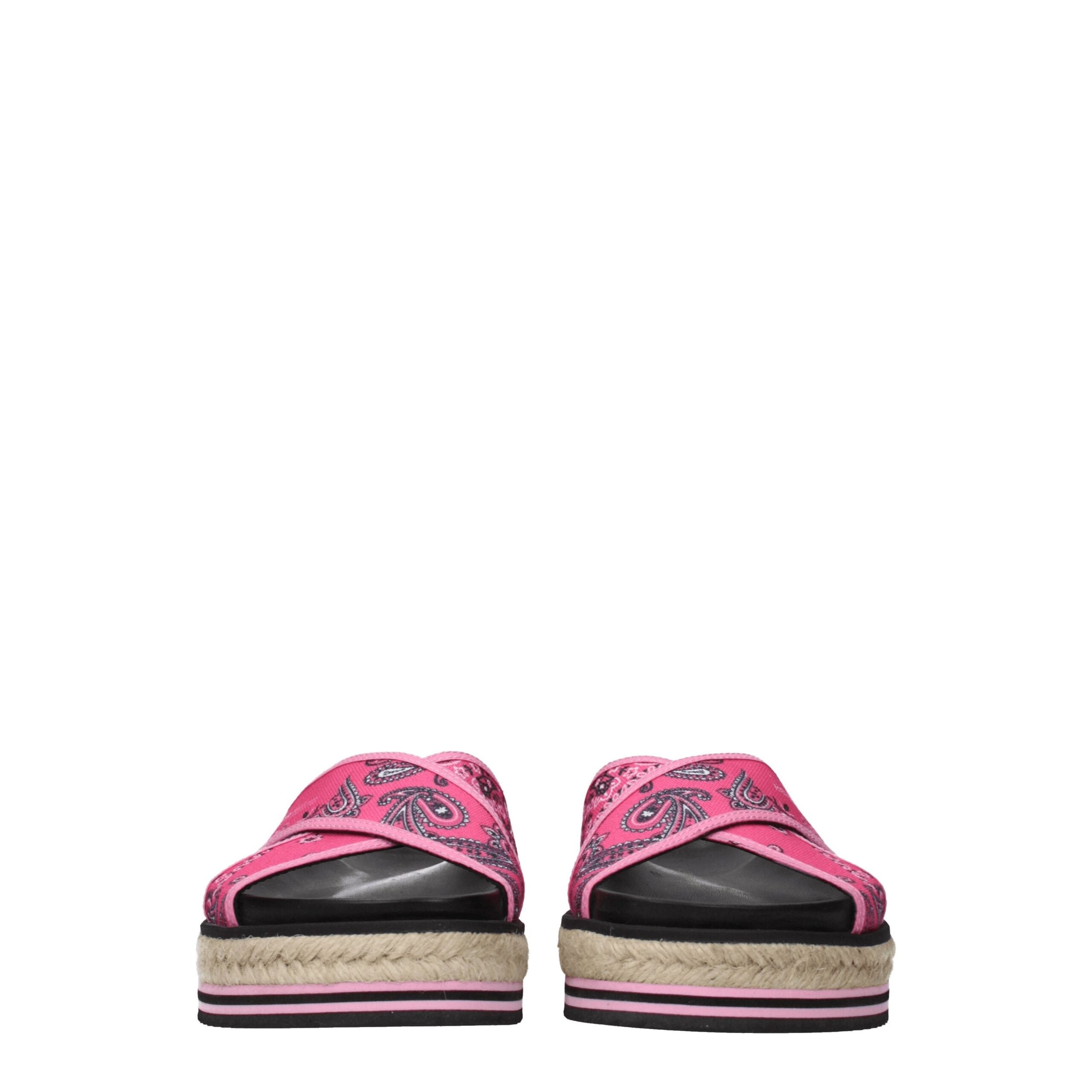 Kenzo Rosa Stoffslipper Sandalen