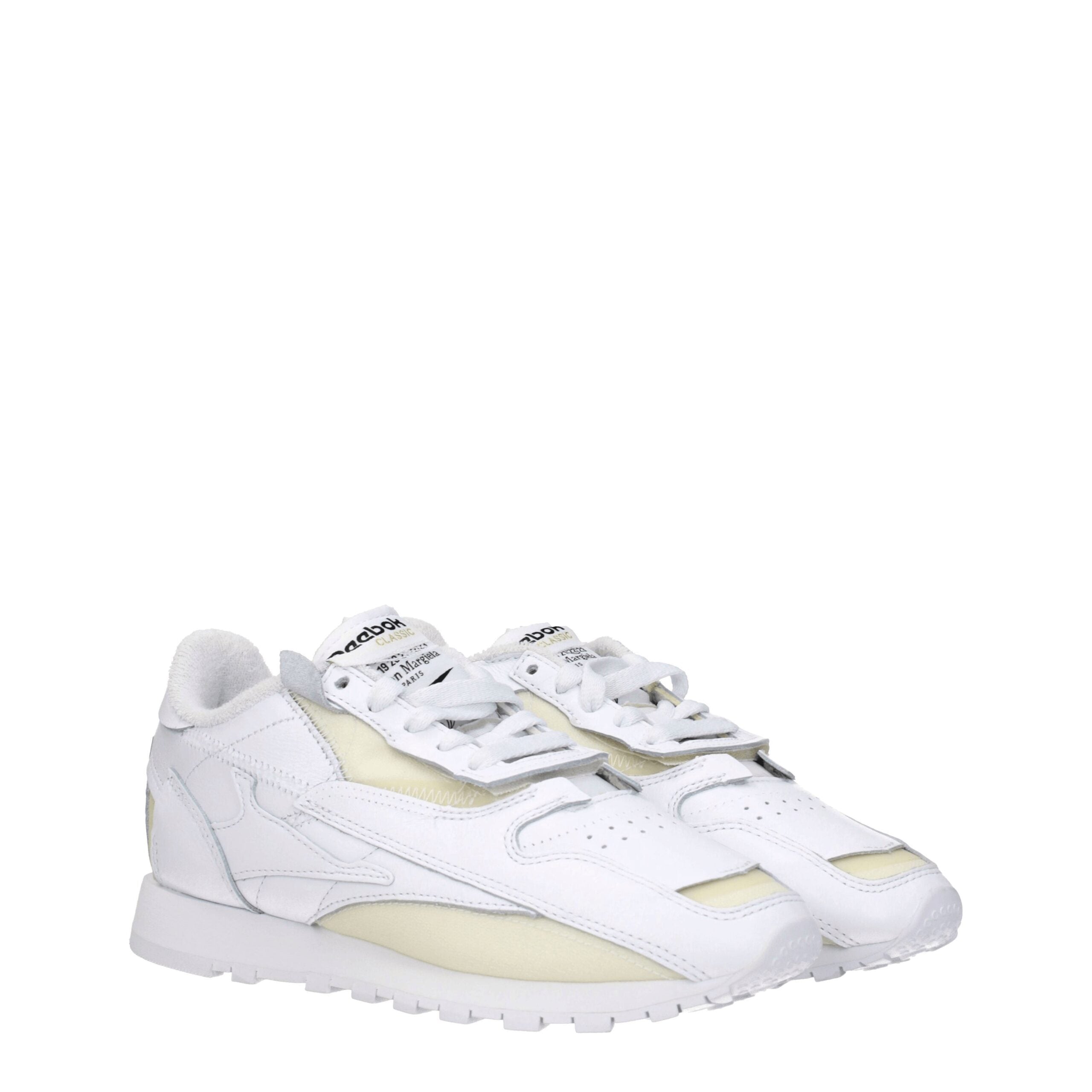 Maison Margiela Weißes Leder Sportliche Turnschuhe