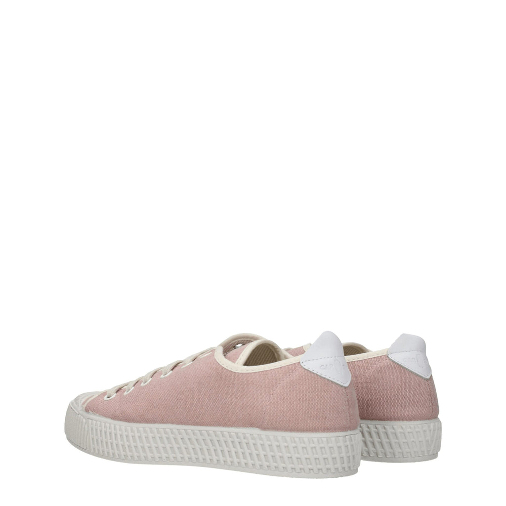 Car Shoe Rosa Stoff-Sneaker mit niedrigem Schaft