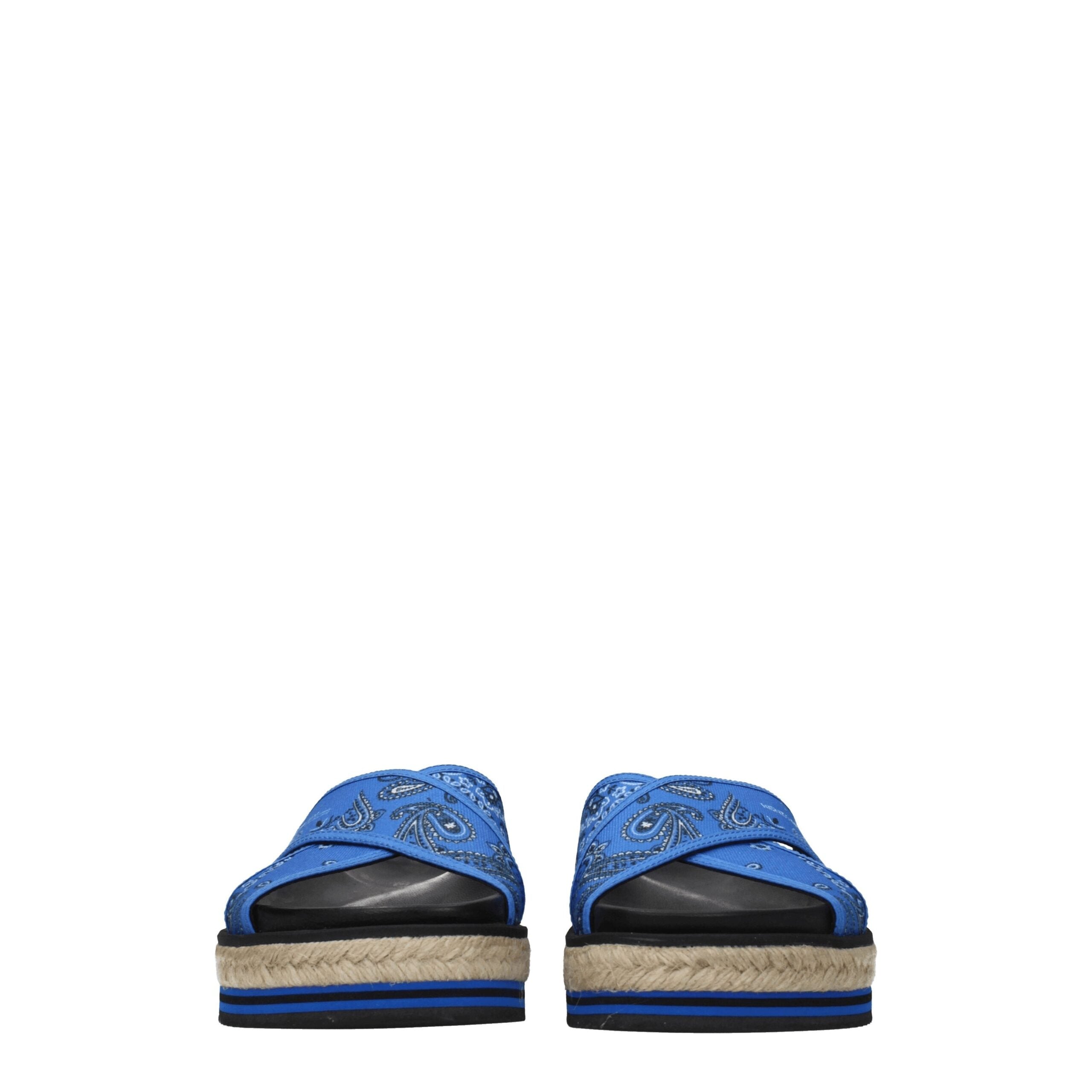 Kenzo Blaue Stoffslipper Sandalen