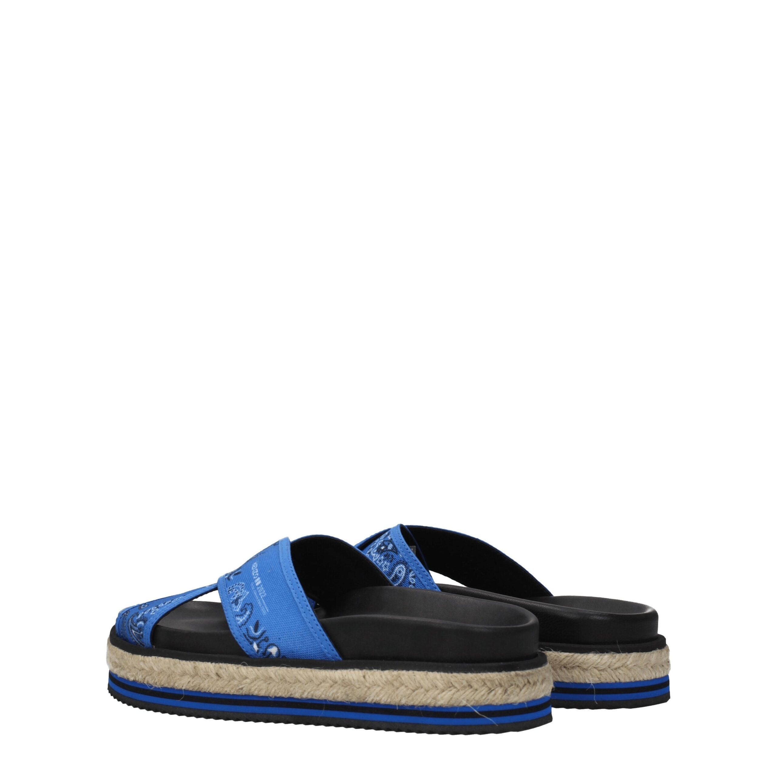 Kenzo Blaue Stoffslipper Sandalen