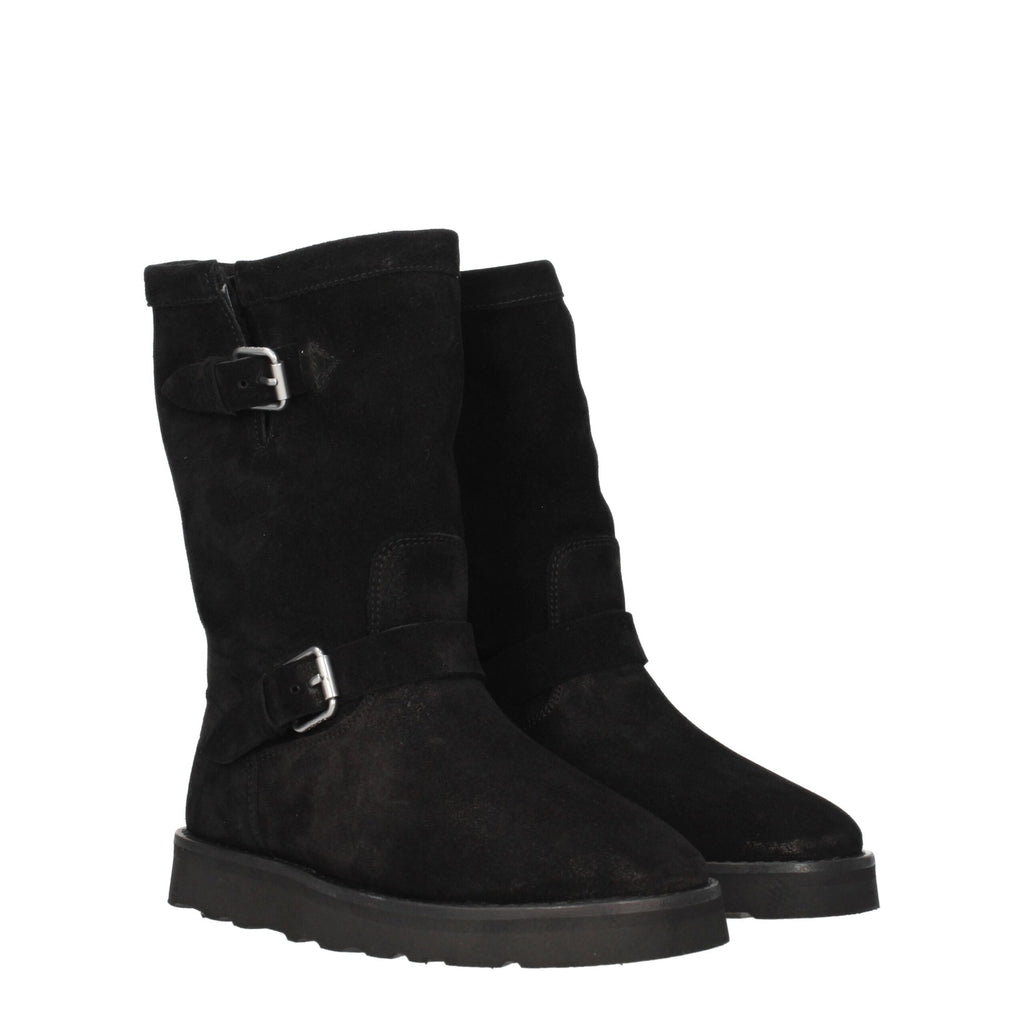 Kenzo Schwarze Lederstiefeletten