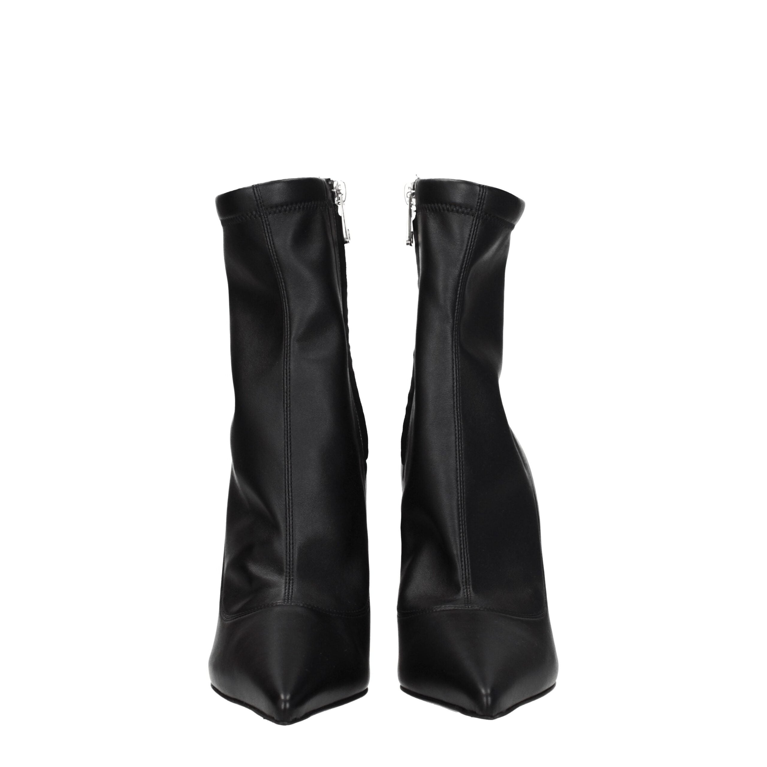 Dolce & Gabbana Schwarze Lederstiefeletten