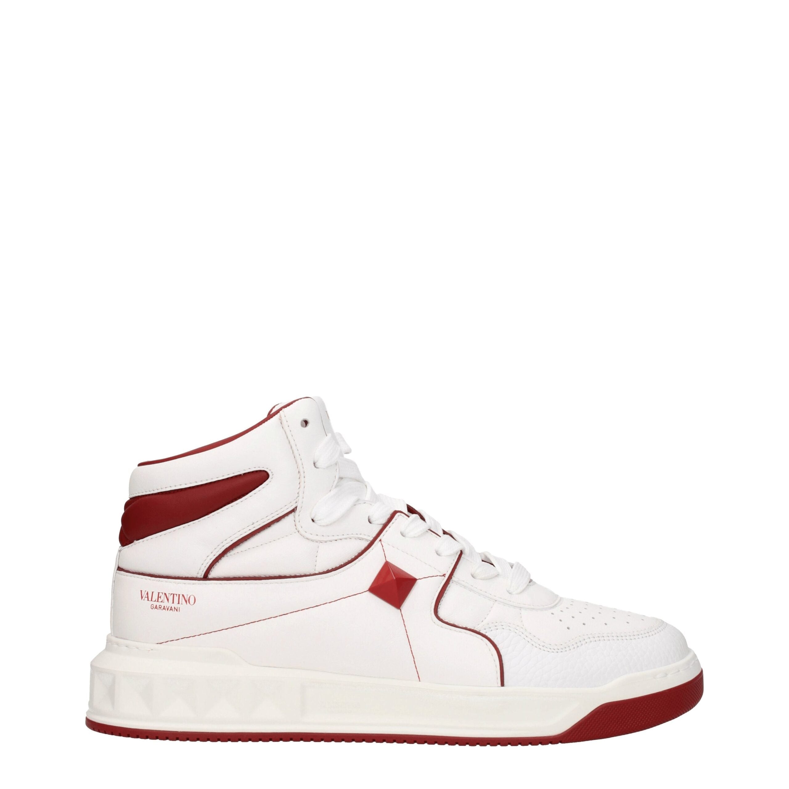 Valentino Garavani Weiße Leder-High-Tops