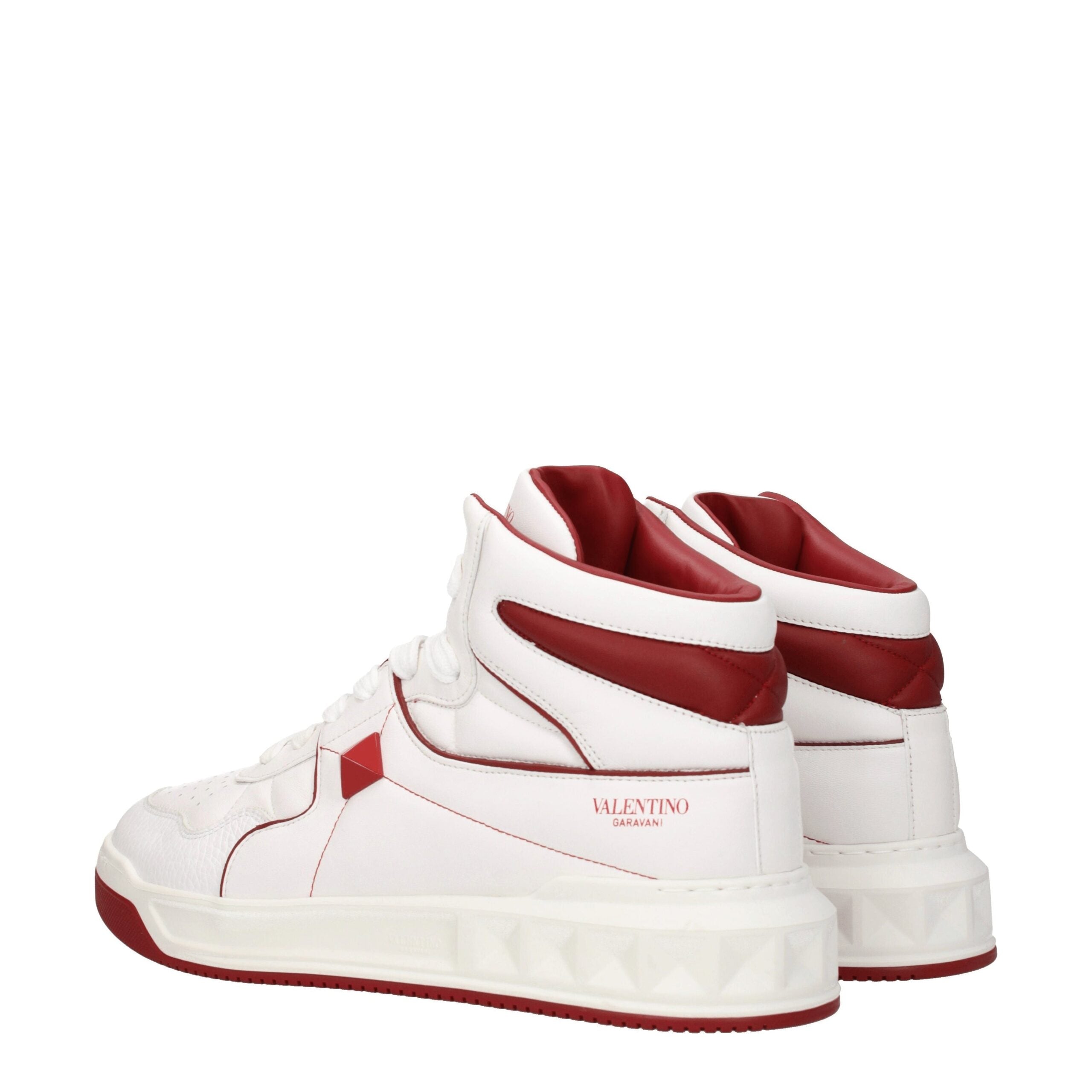 Valentino Garavani Weiße Leder-High-Tops