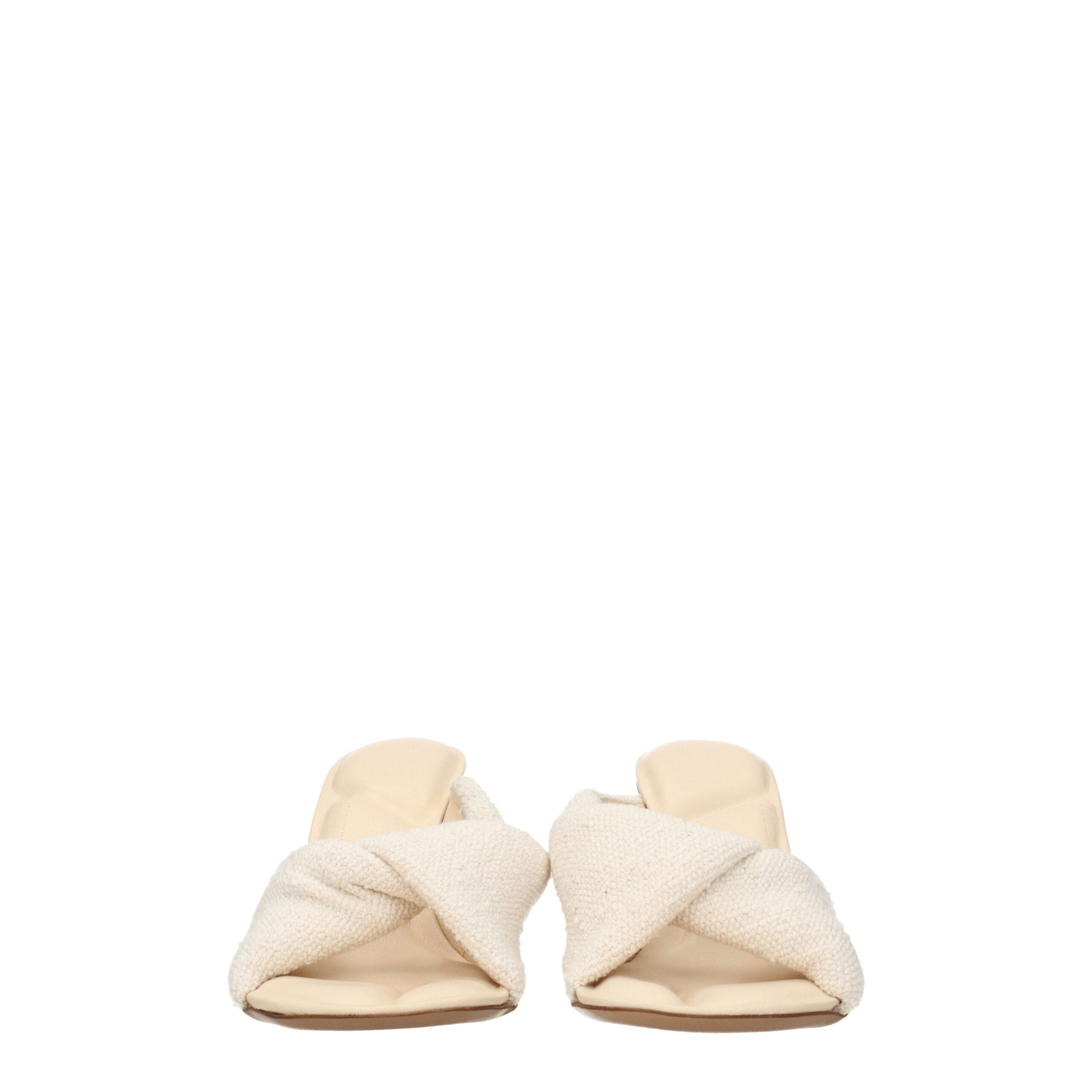 Jacquemus Beige Stoff-Stilettos mit Pfennigabsatz