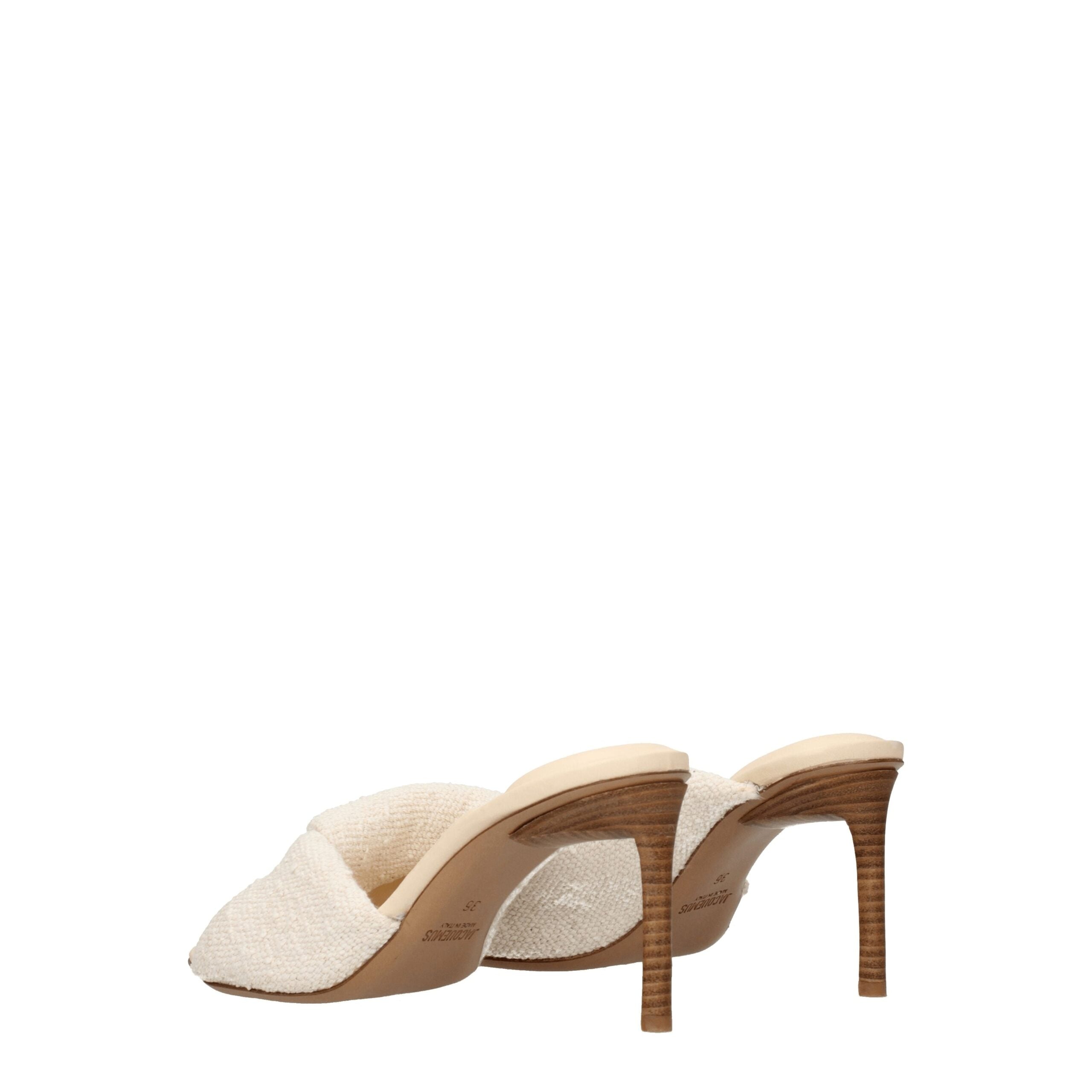 Jacquemus Beige Stoff-Stilettos mit Pfennigabsatz
