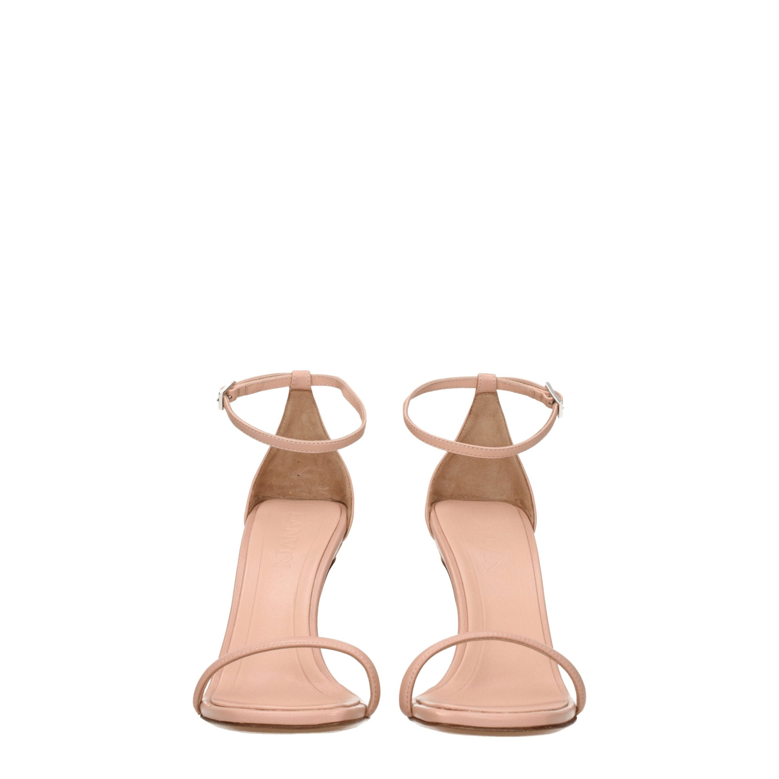 Lanvin Pinke Leder-Stilettosandalen
