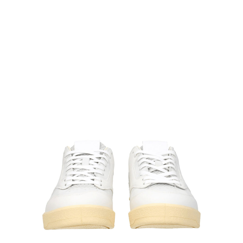 Jil Sander Weiße Leder-Low Tops