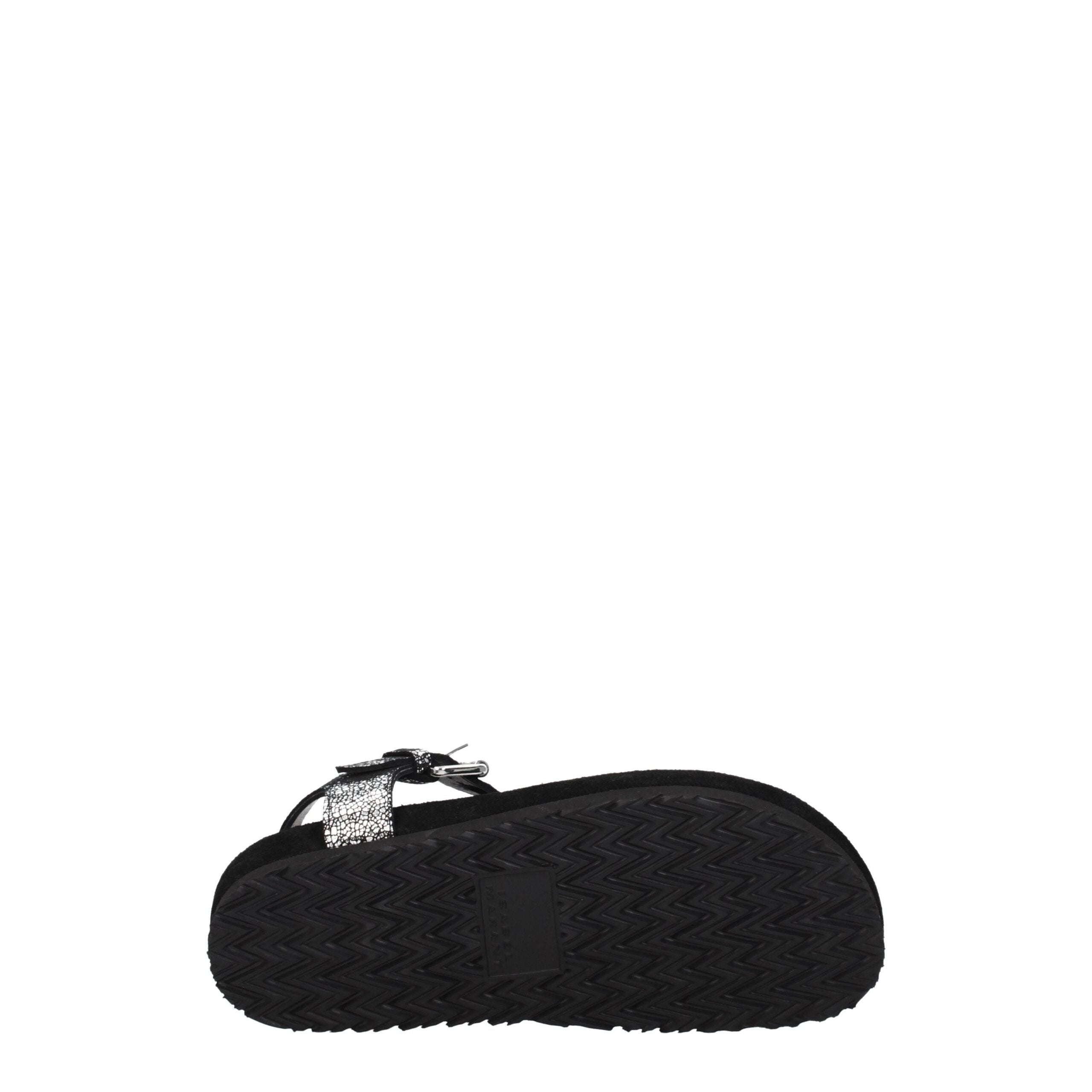 Isabel Marant Schwarze Flip-Flop-Sandalen aus Leder