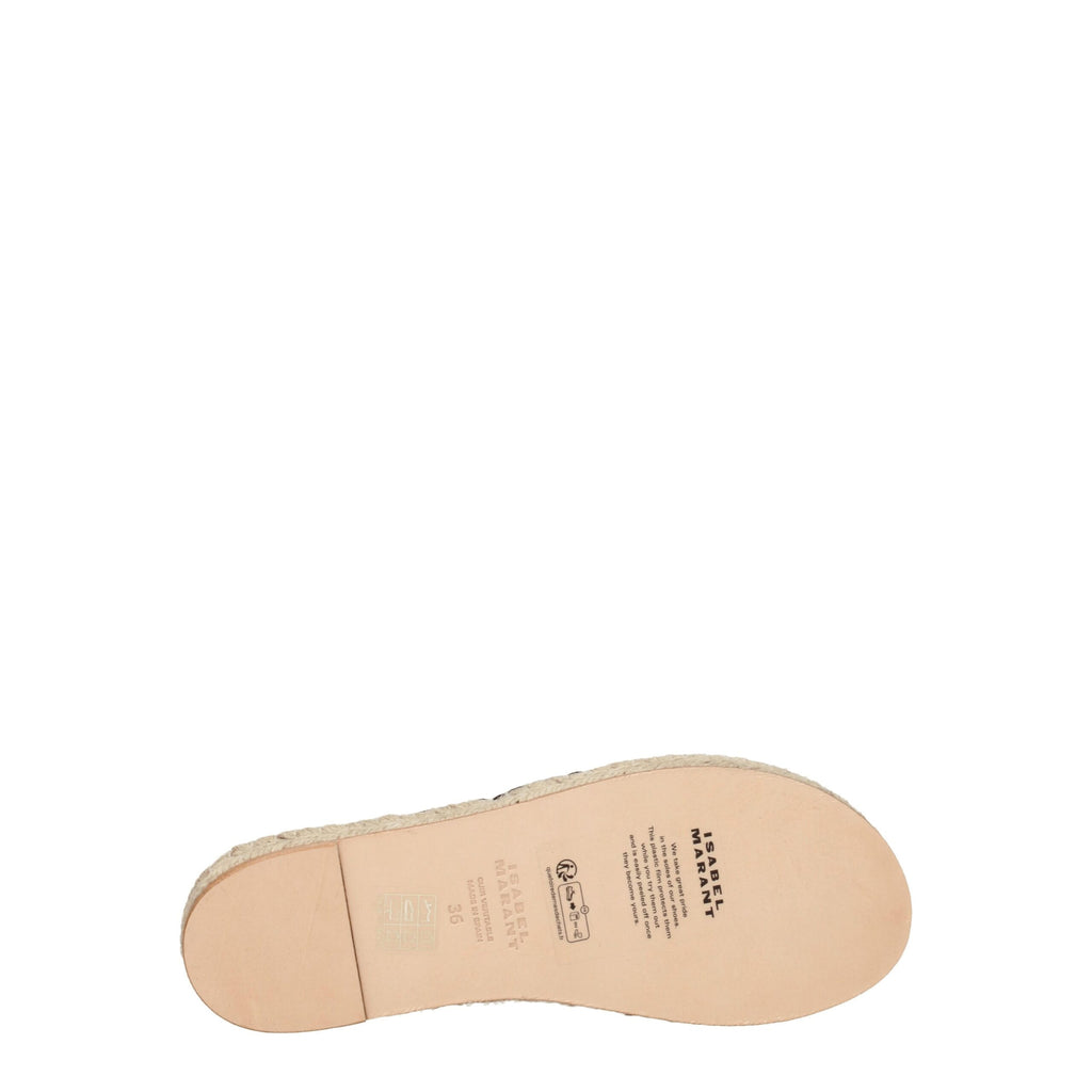 Isabel Marant Flache Sandalen aus schwarzem Leder