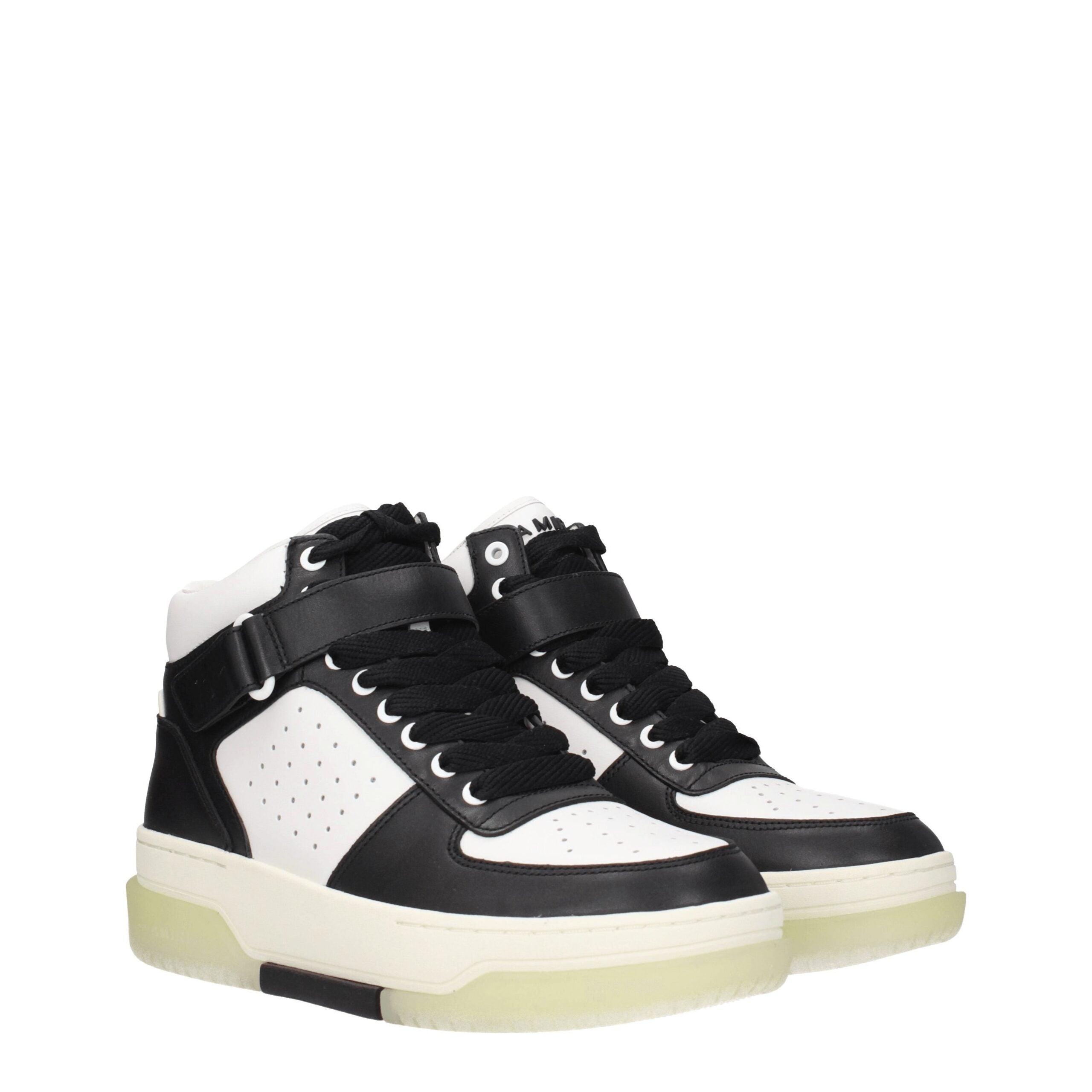 Amiri Schwarze Leder-High-Top-Sneaker