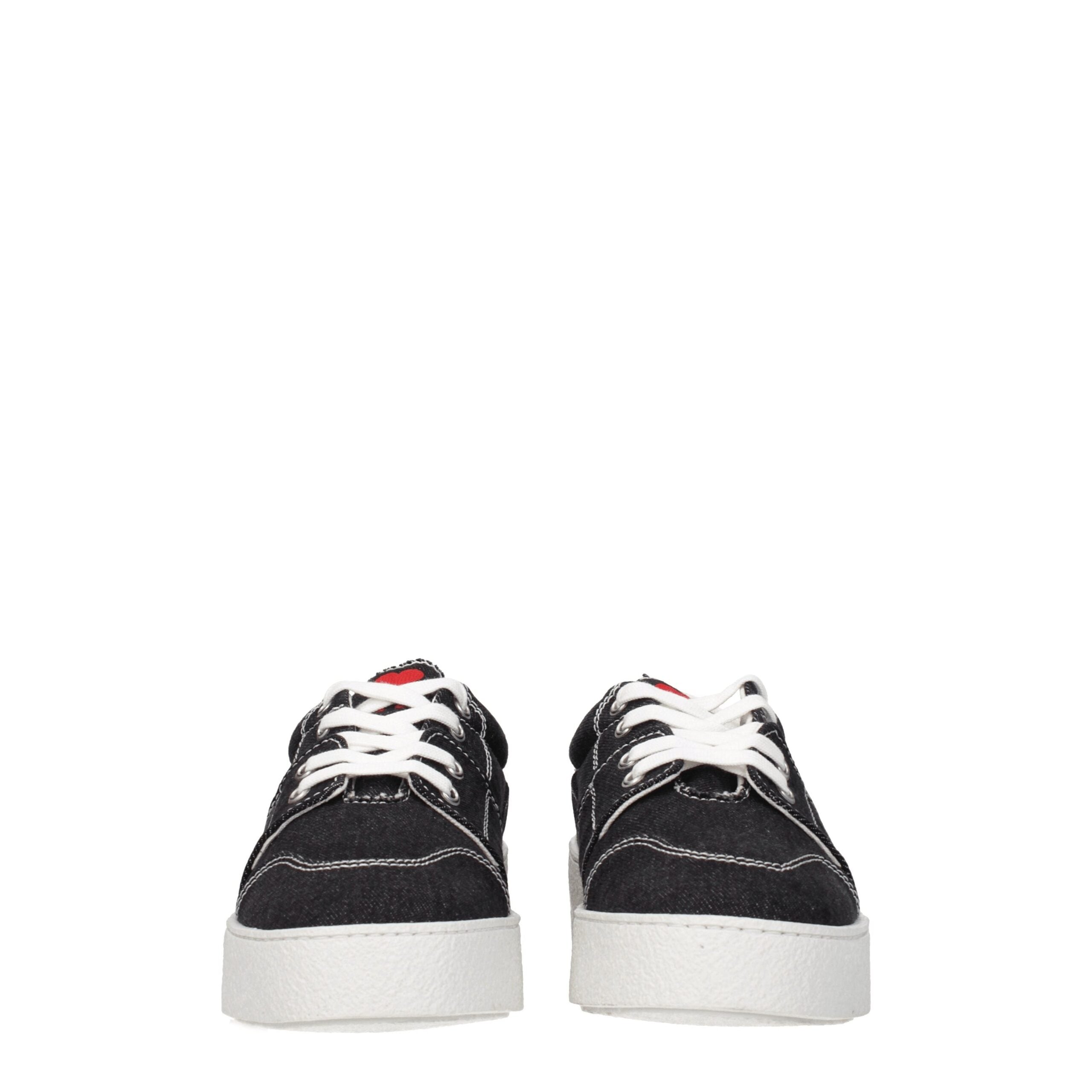 Ami Paris Schwarzer Stoff Low Tops