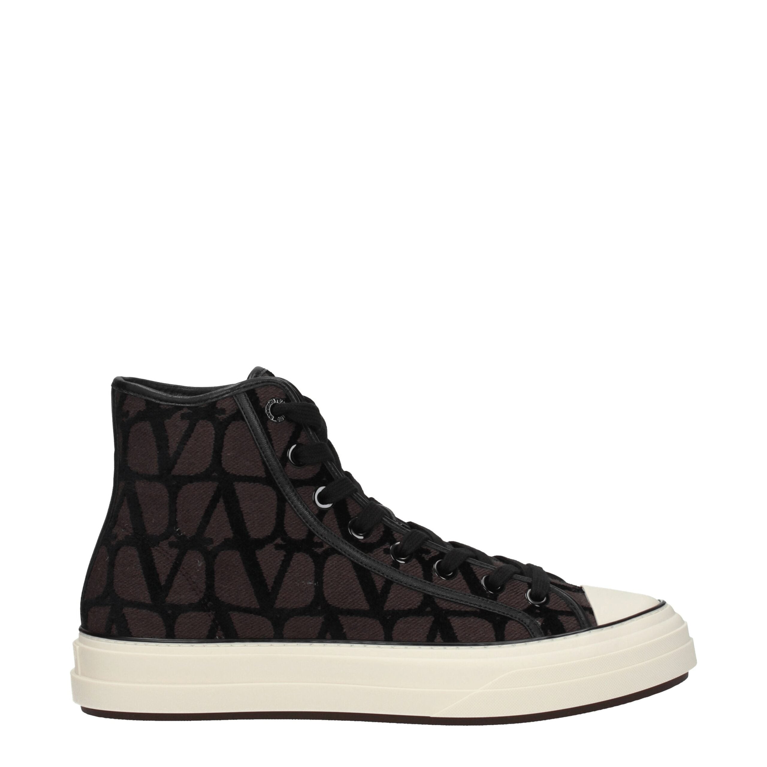 Valentino Garavani Braune Stoff-High-Tops