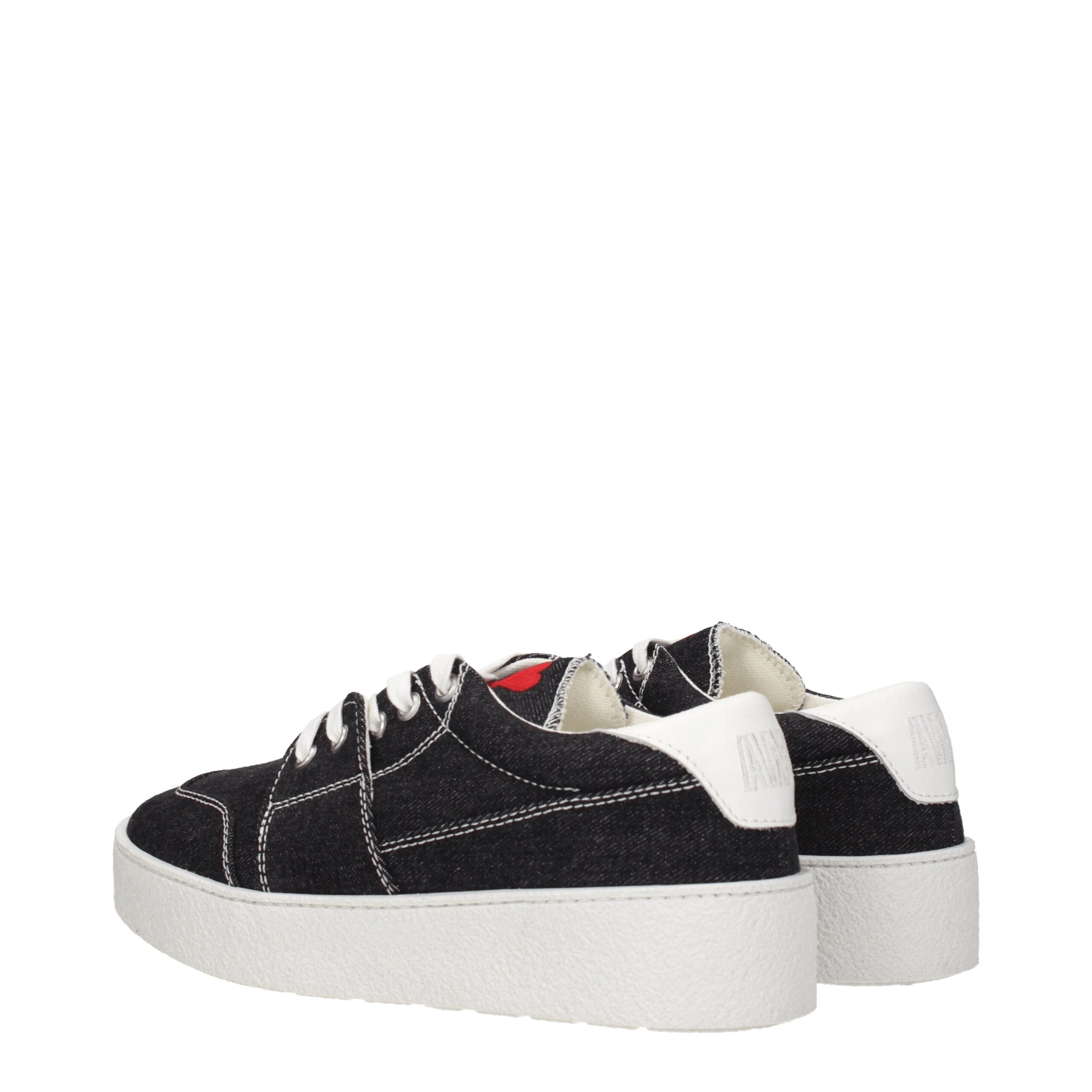 Ami Paris Schwarzer Stoff Low Tops