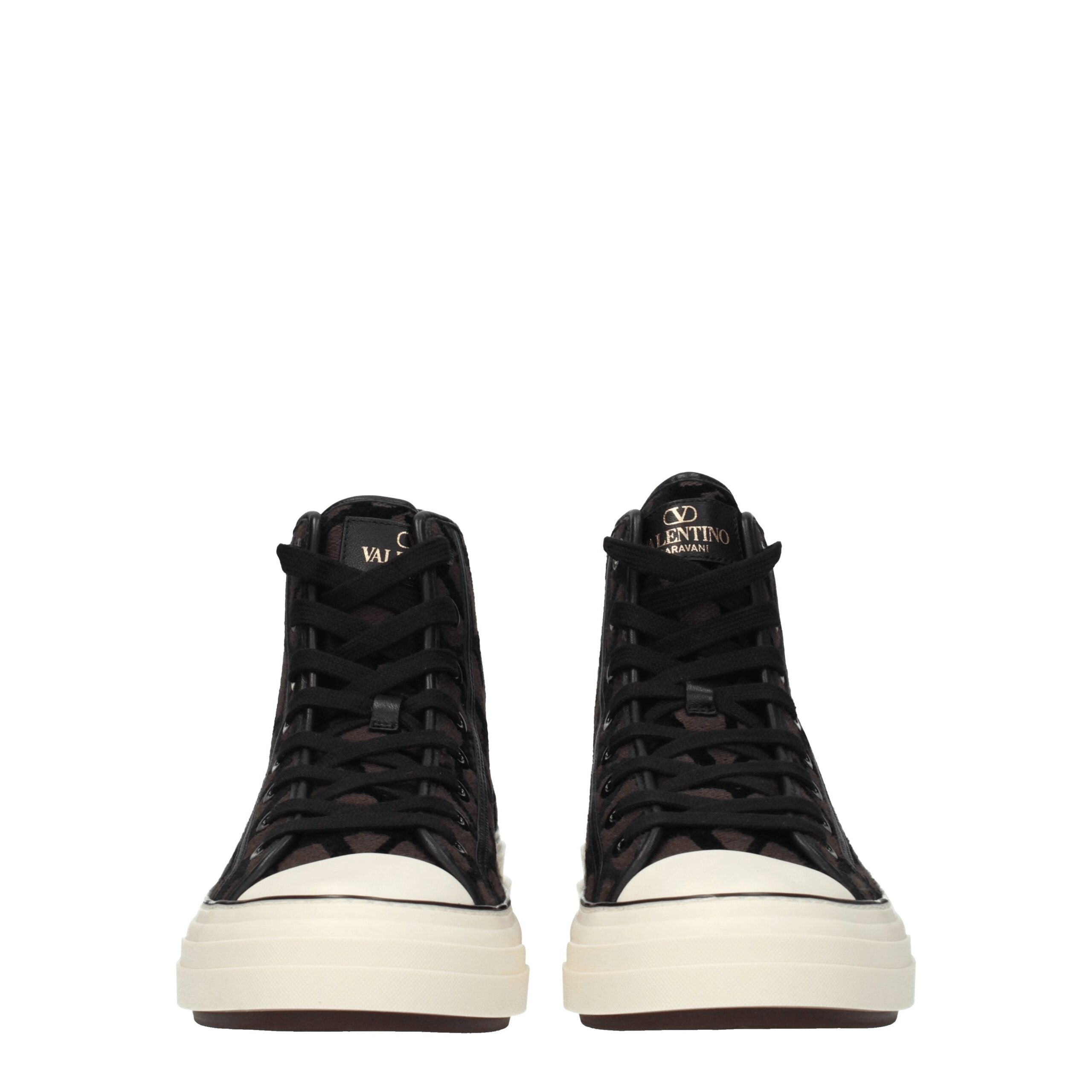 Valentino Garavani Braune Stoff-High-Tops