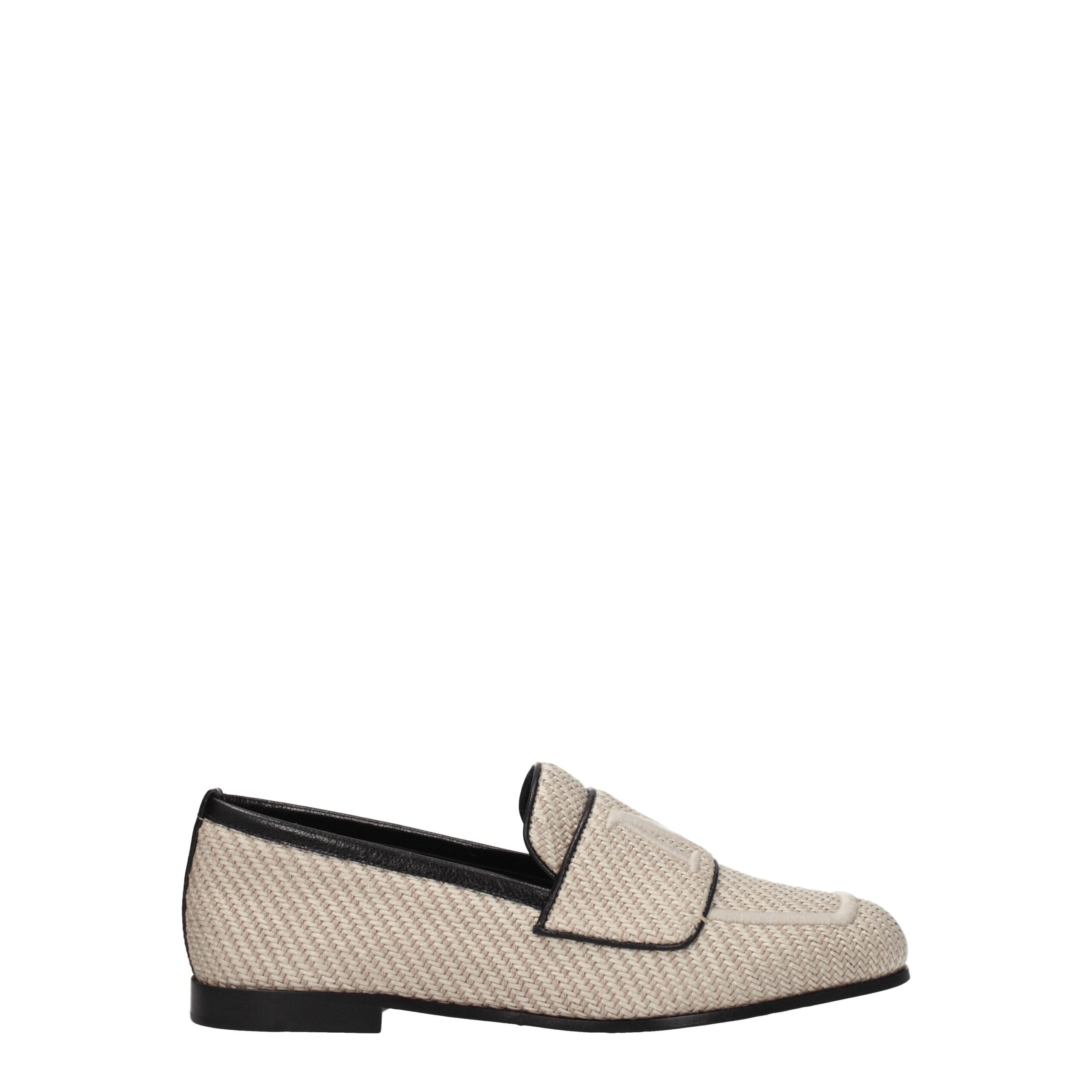 Max Mara Beigefarbene Slipper aus Stoff