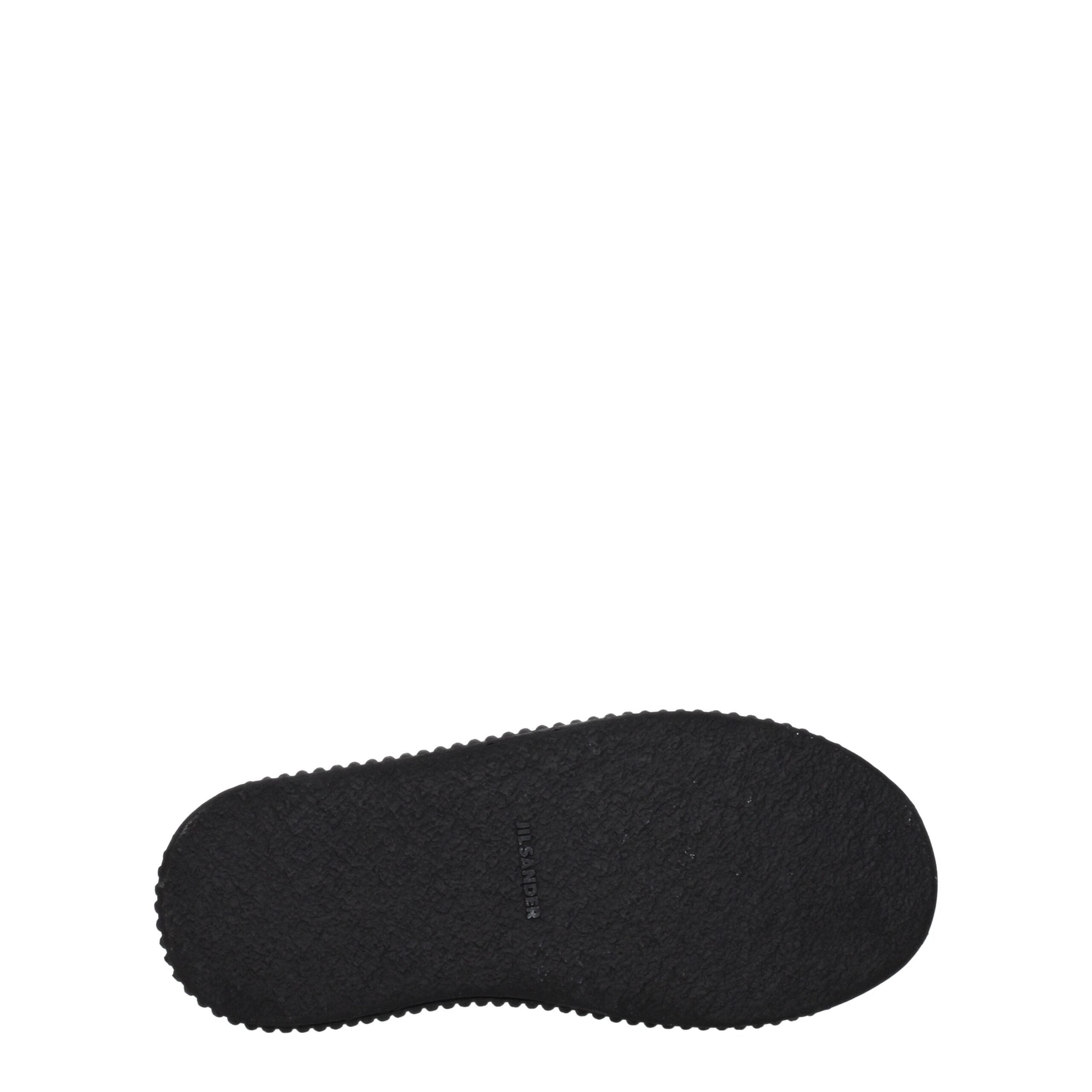 Jil Sander Schwarzer Stoff Chunky Sneakers