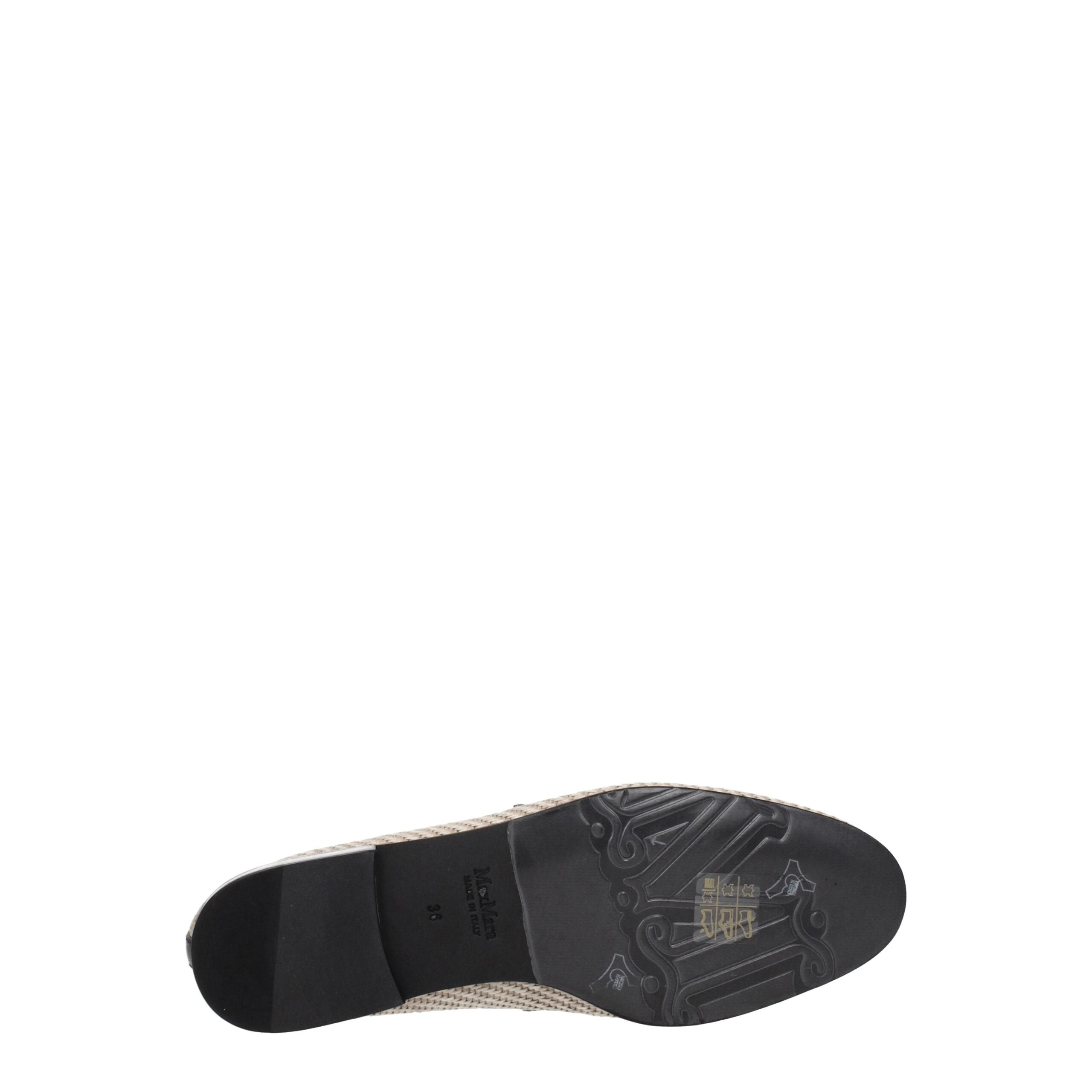 Max Mara Beigefarbene Slipper aus Stoff