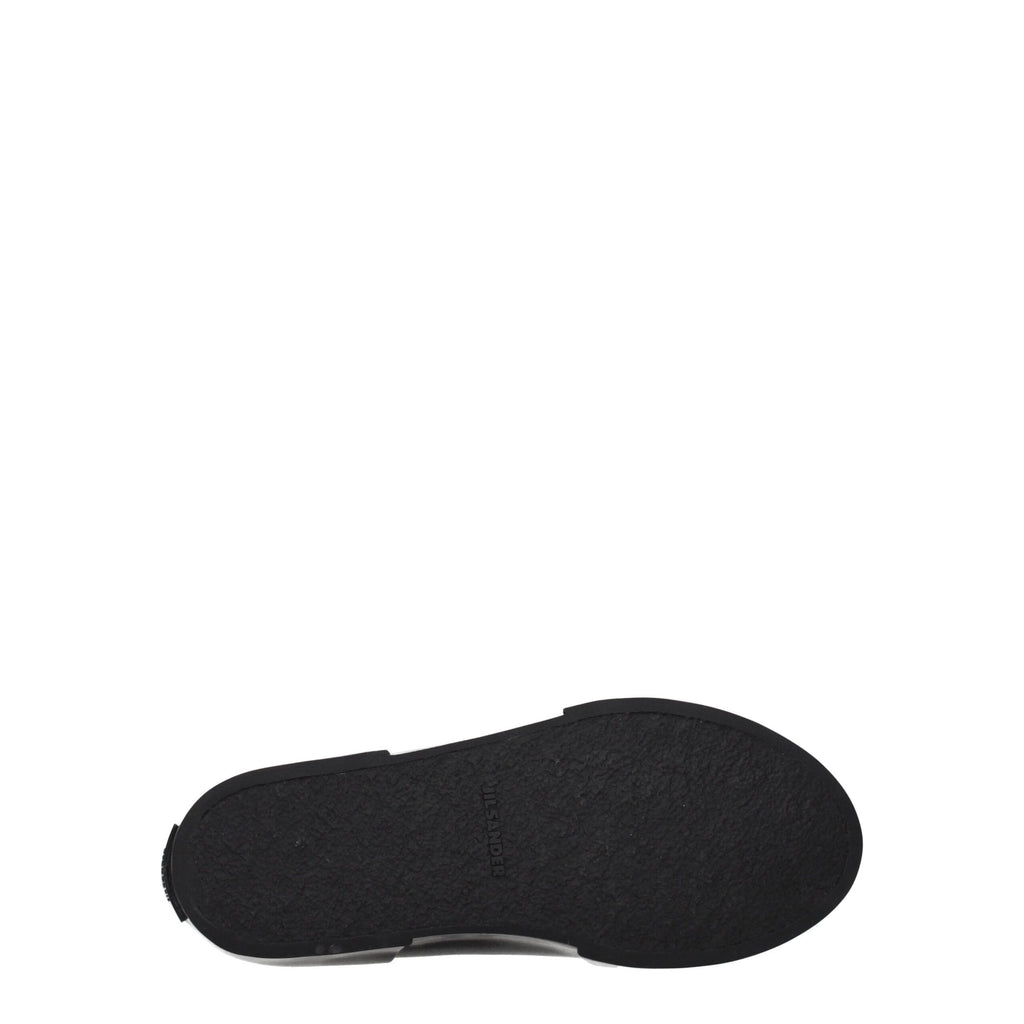 Jil Sander Schwarze Stoff-High-Tops