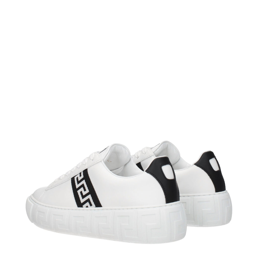 Versace Weiße Leder-Low Tops