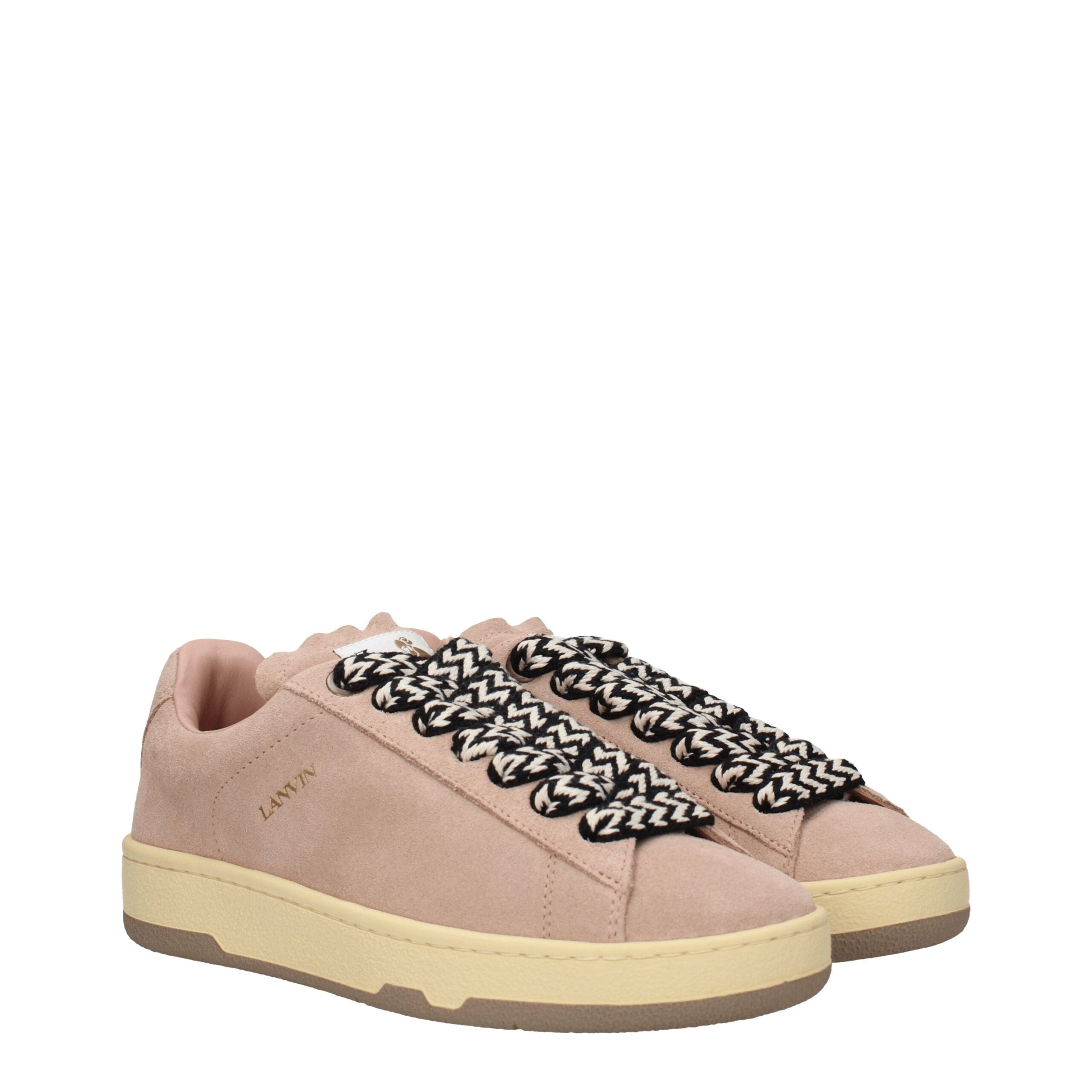 Lanvin Rosa Sneaker aus Leder