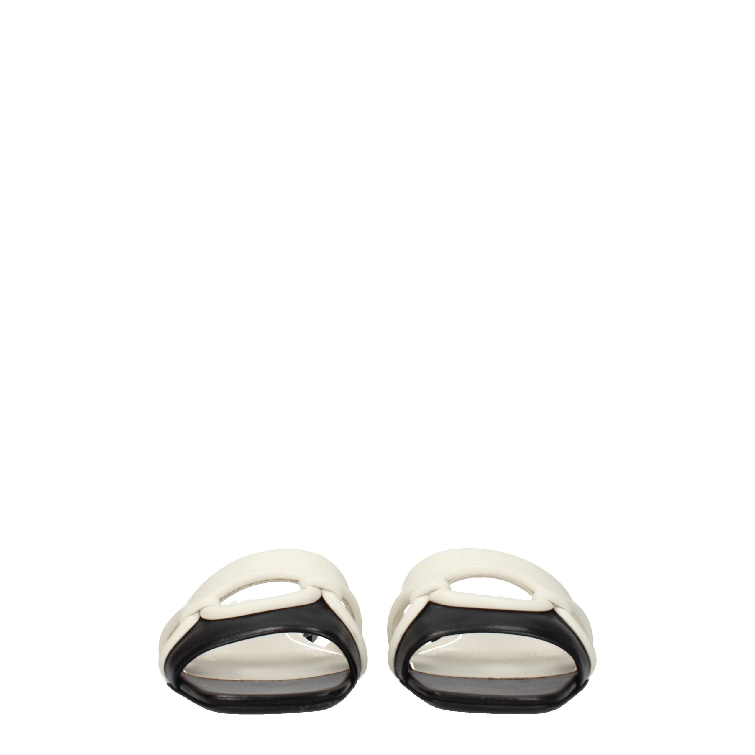 Valentino Garavani Schwarze Lederpantoffeln Sandalen