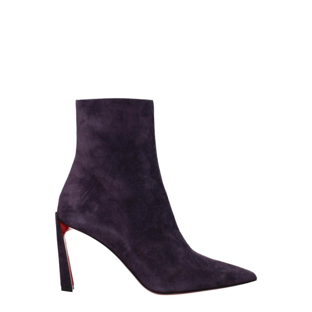 Christian Louboutin Lila Lederstiefeletten