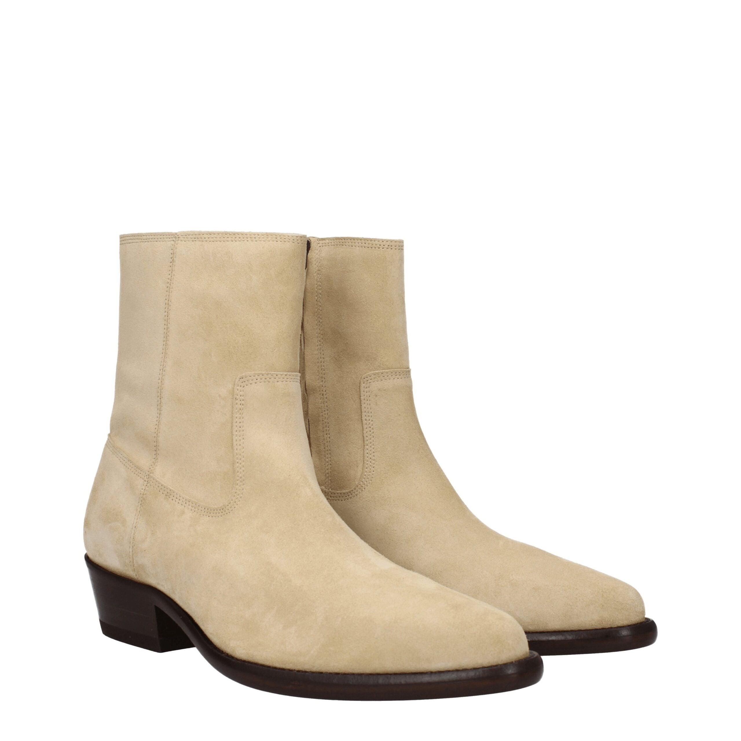Isabel Marant Beige Lederstiefeletten