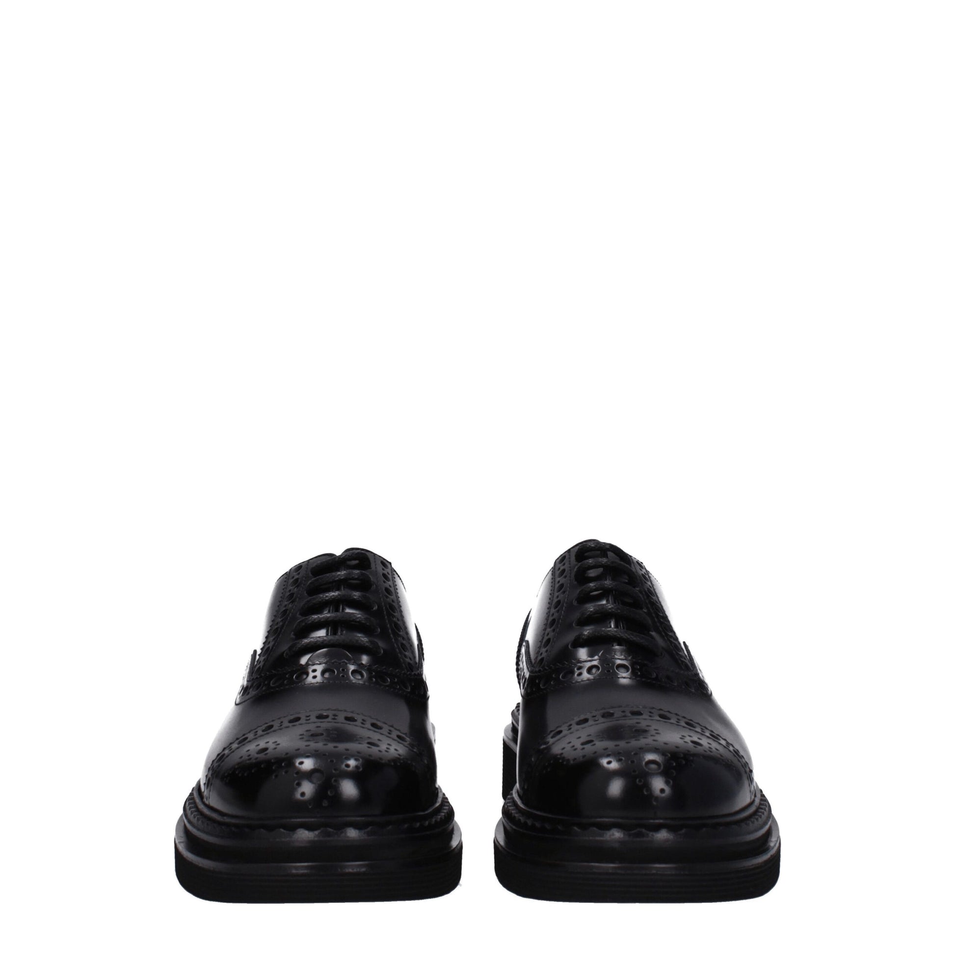 Dolce & Gabbana Schwarze Leder Oxfords und Derby