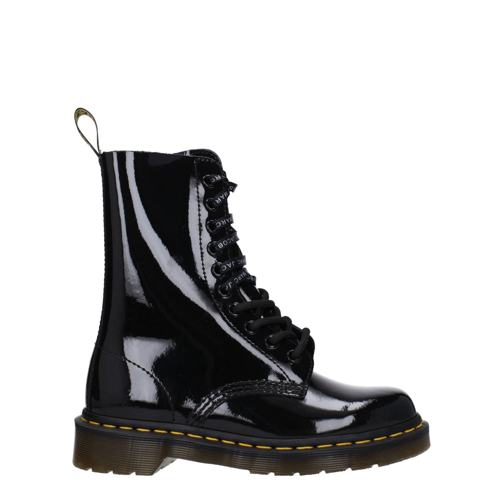 Dr. Martens Schwarze Lederstiefeletten