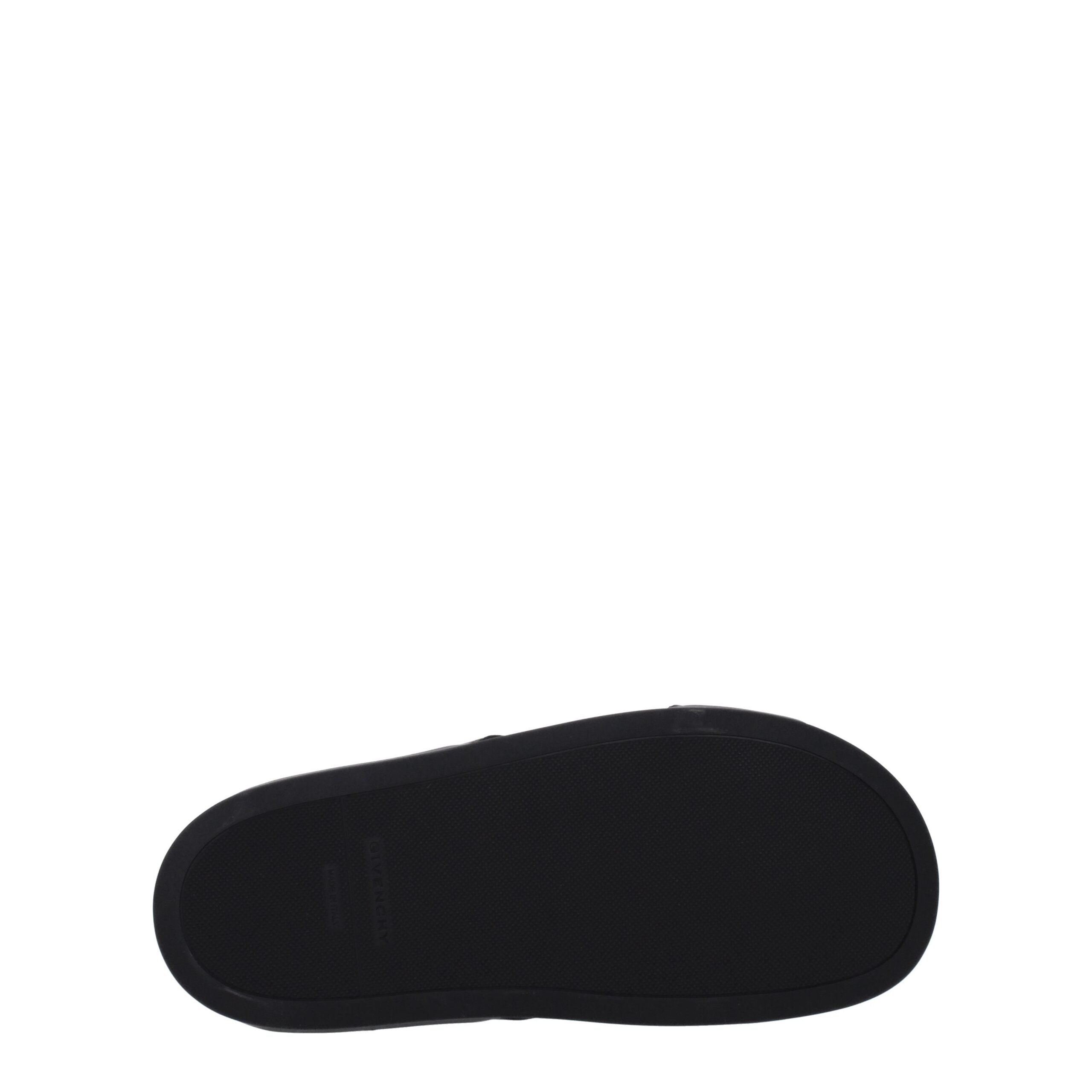Givenchy Schwarze Stoffslipper Sandalen