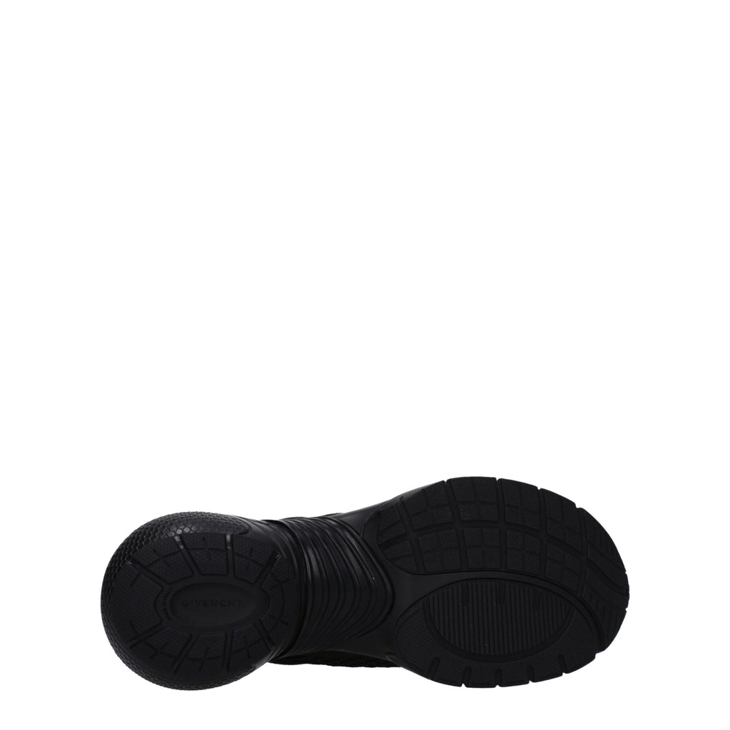 Givenchy Schwarzer Stoff Sportliche Turnschuhe