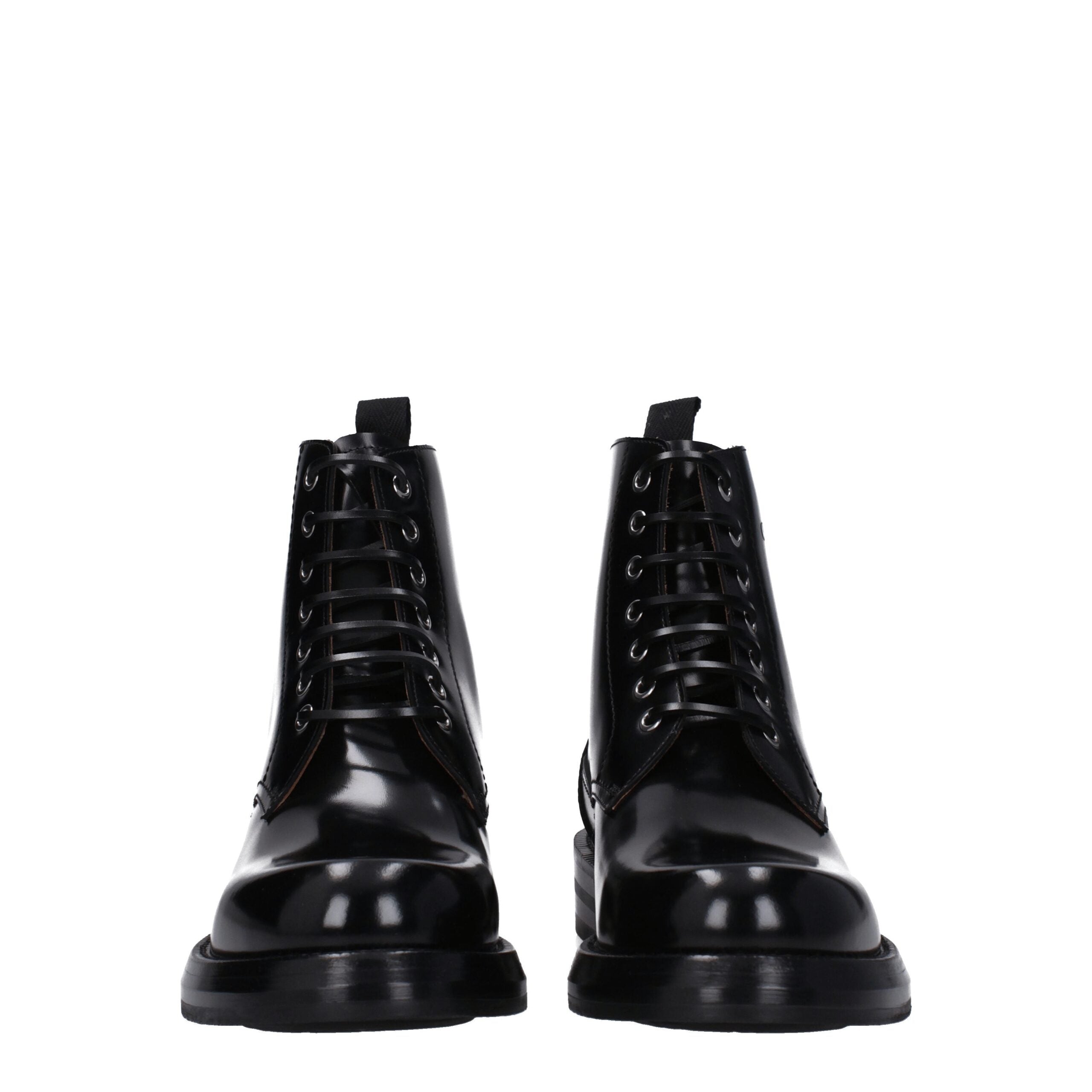 Christian Dior Schwarze Lederstiefeletten