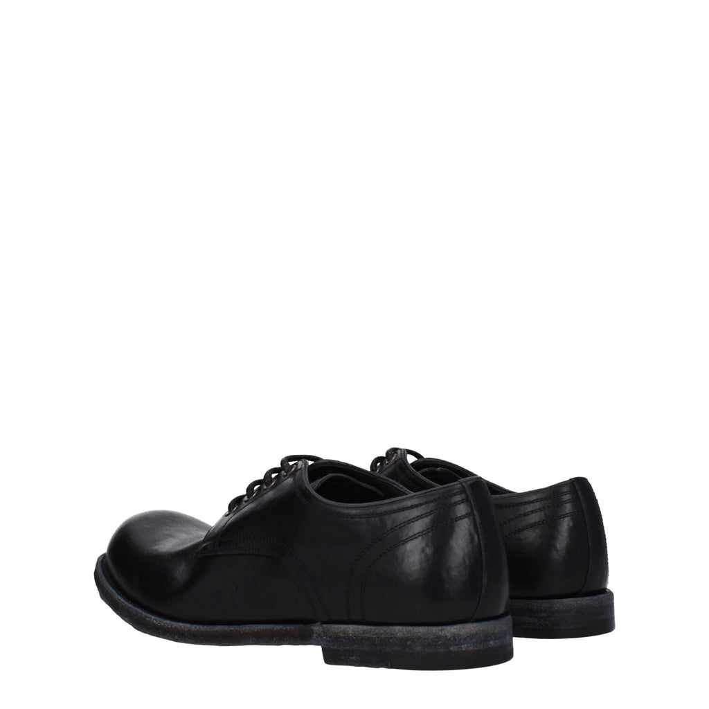 Dolce & Gabbana Schwarze Leder Oxfords und Derby