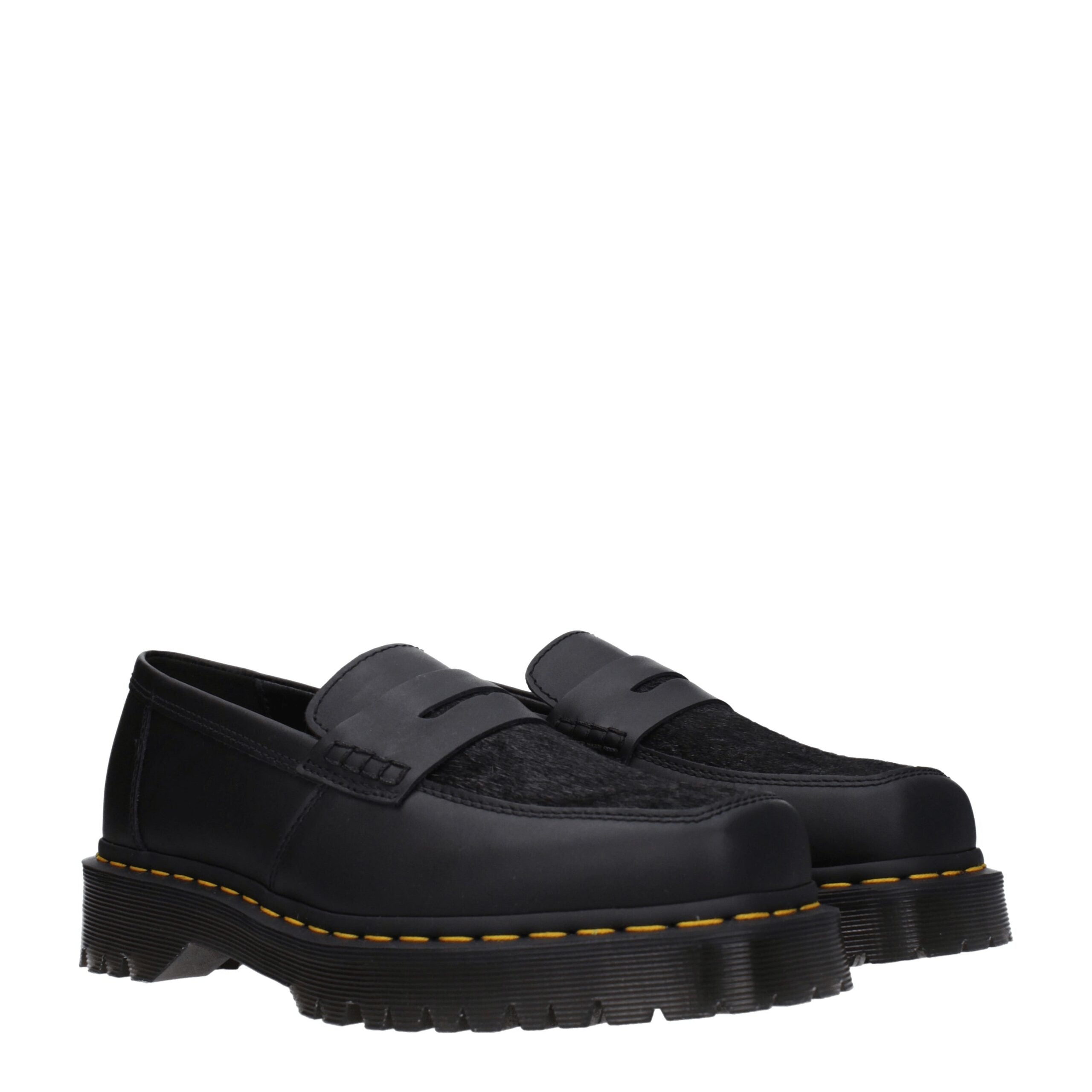 Dr. Martens Schwarze Leder Slipper