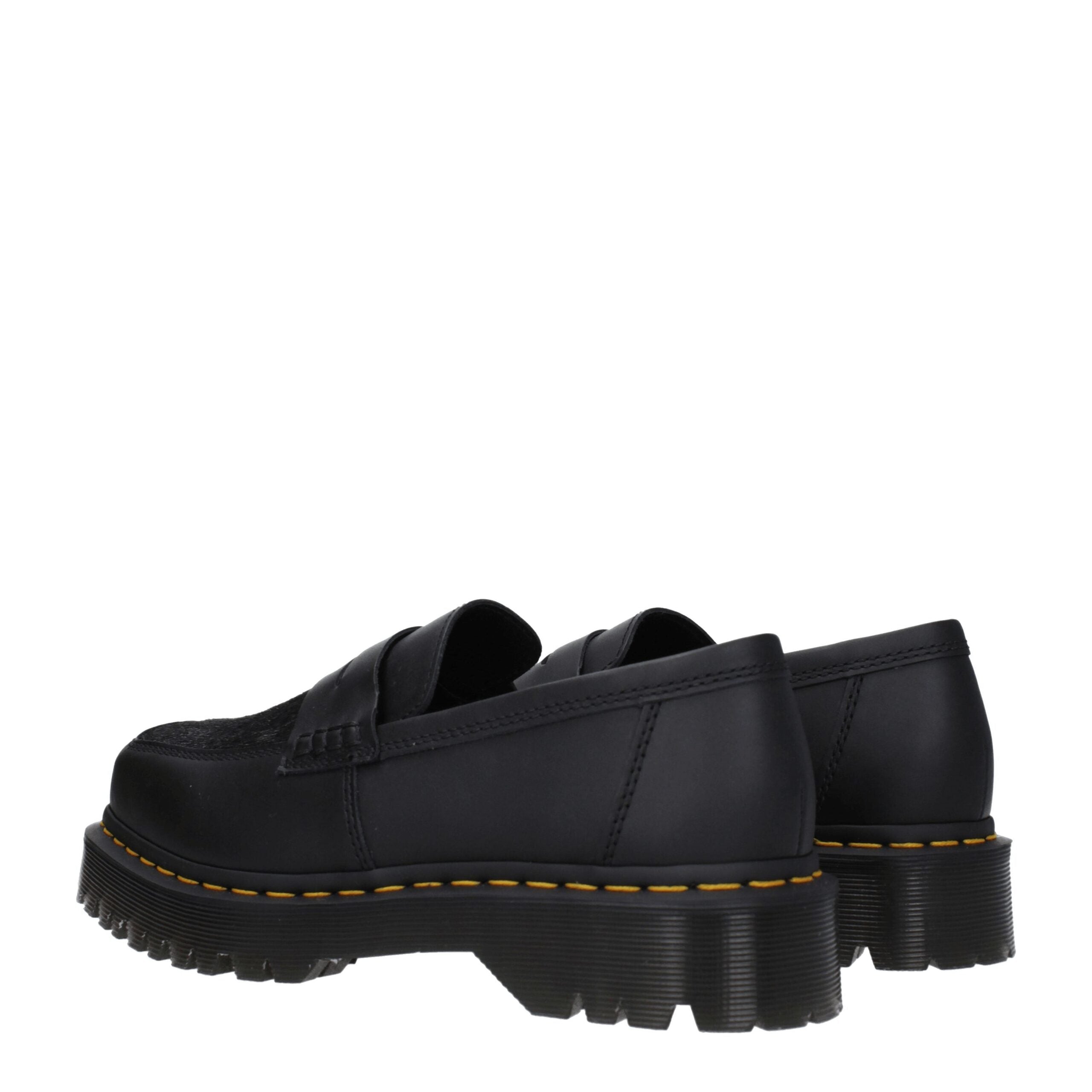 Dr. Martens Schwarze Leder Slipper