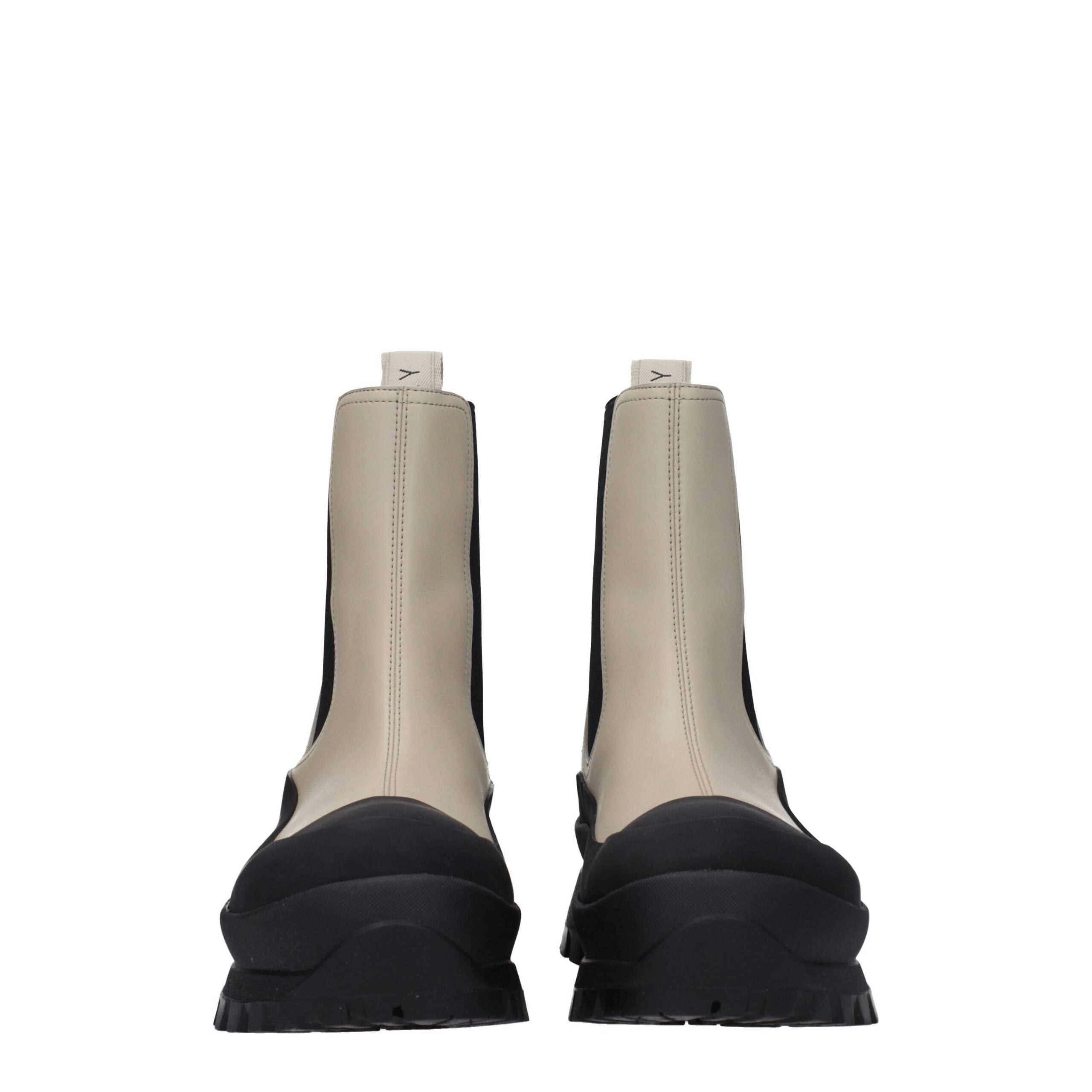 Stella McCartney Schwarze Lederstiefeletten