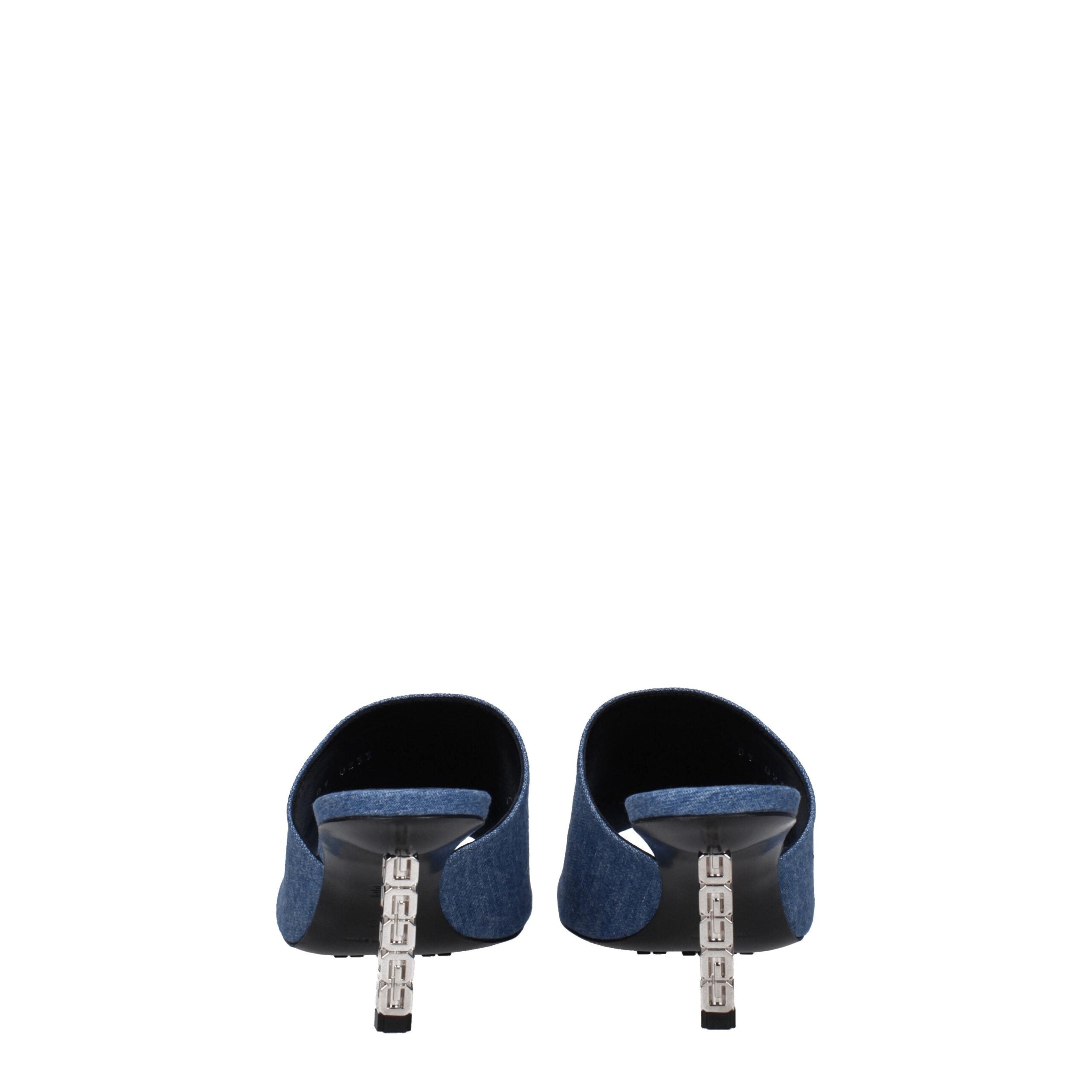 Givenchy Blaue Stoffplattformen
