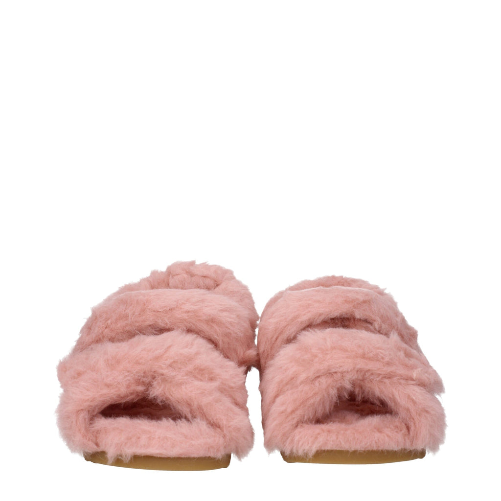 Max Mara Rosa Pelzsandalen