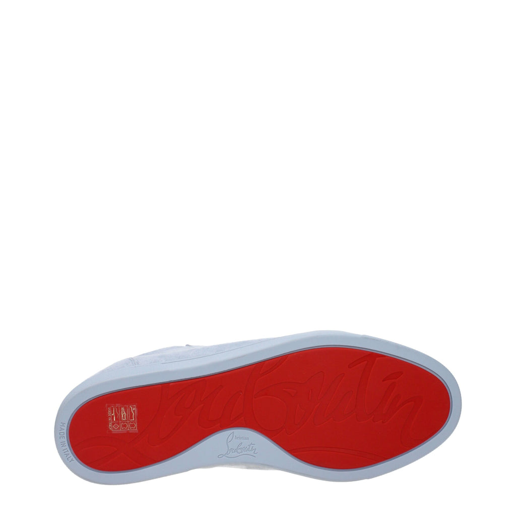 Christian Louboutin Blaue Leder Slipper