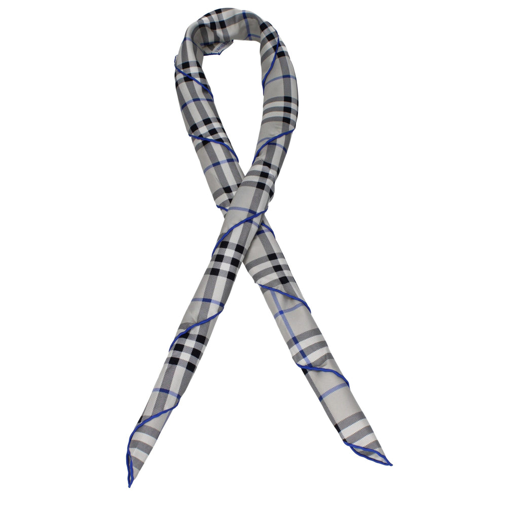 Burberry Graue Seidenfoulards