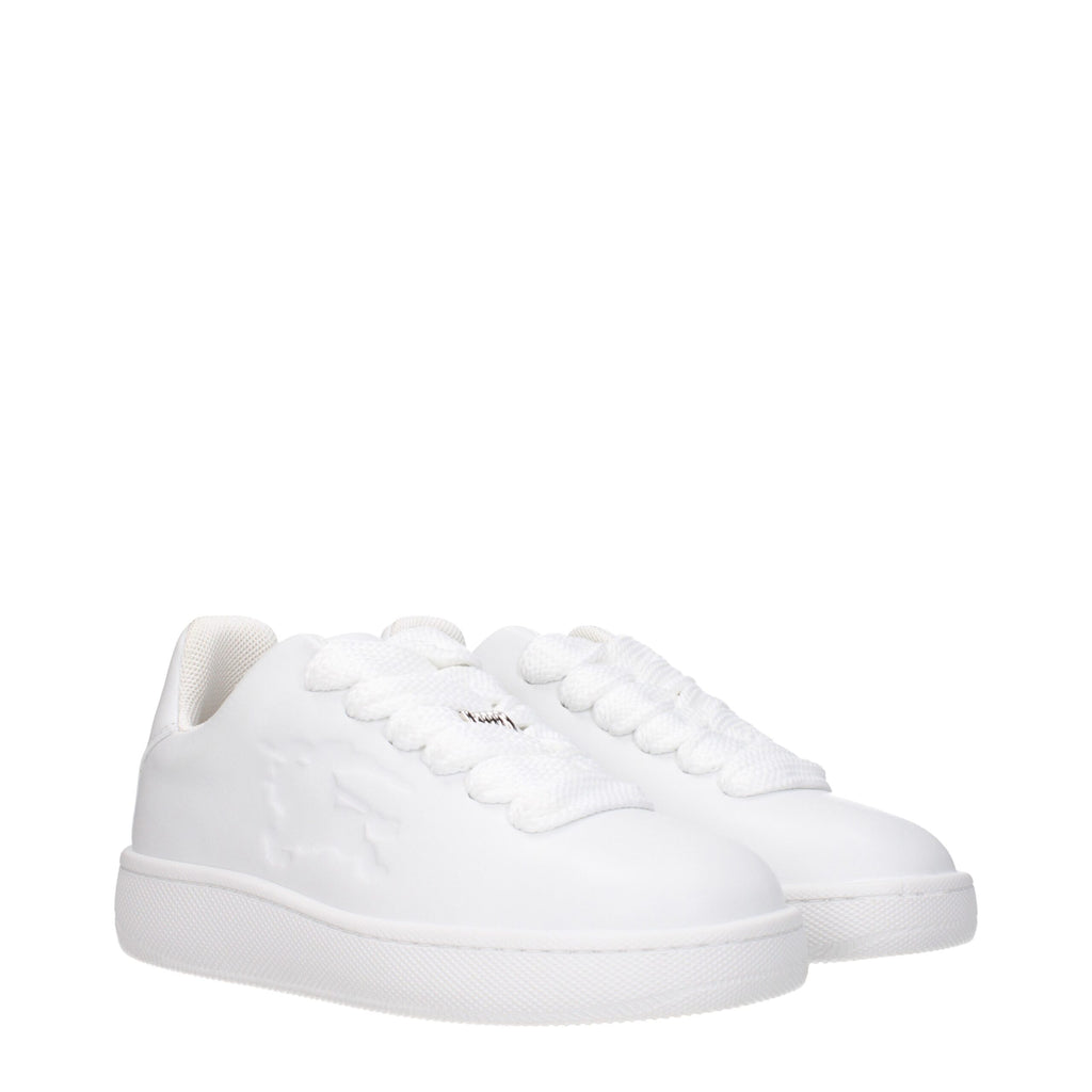 Burberry Weiße Leder-Low Tops