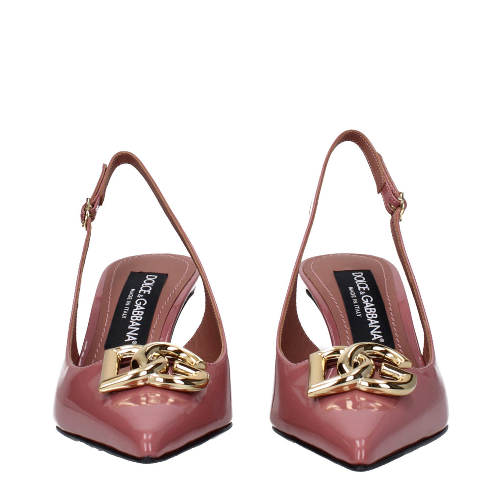 Dolce & Gabbana Rosa Leder Pumps mit hohem Absatz