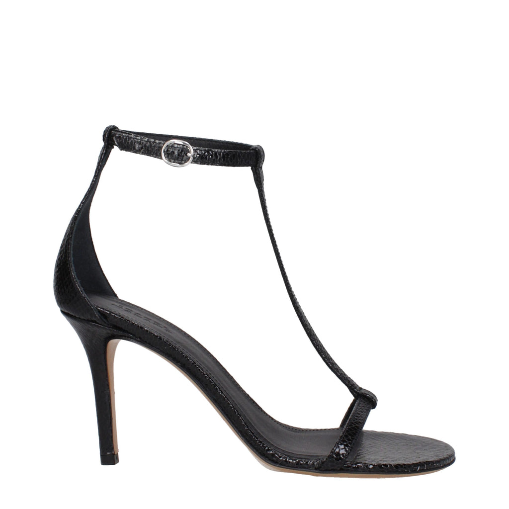 Isabel Marant Schwarze Leder-Stilettos