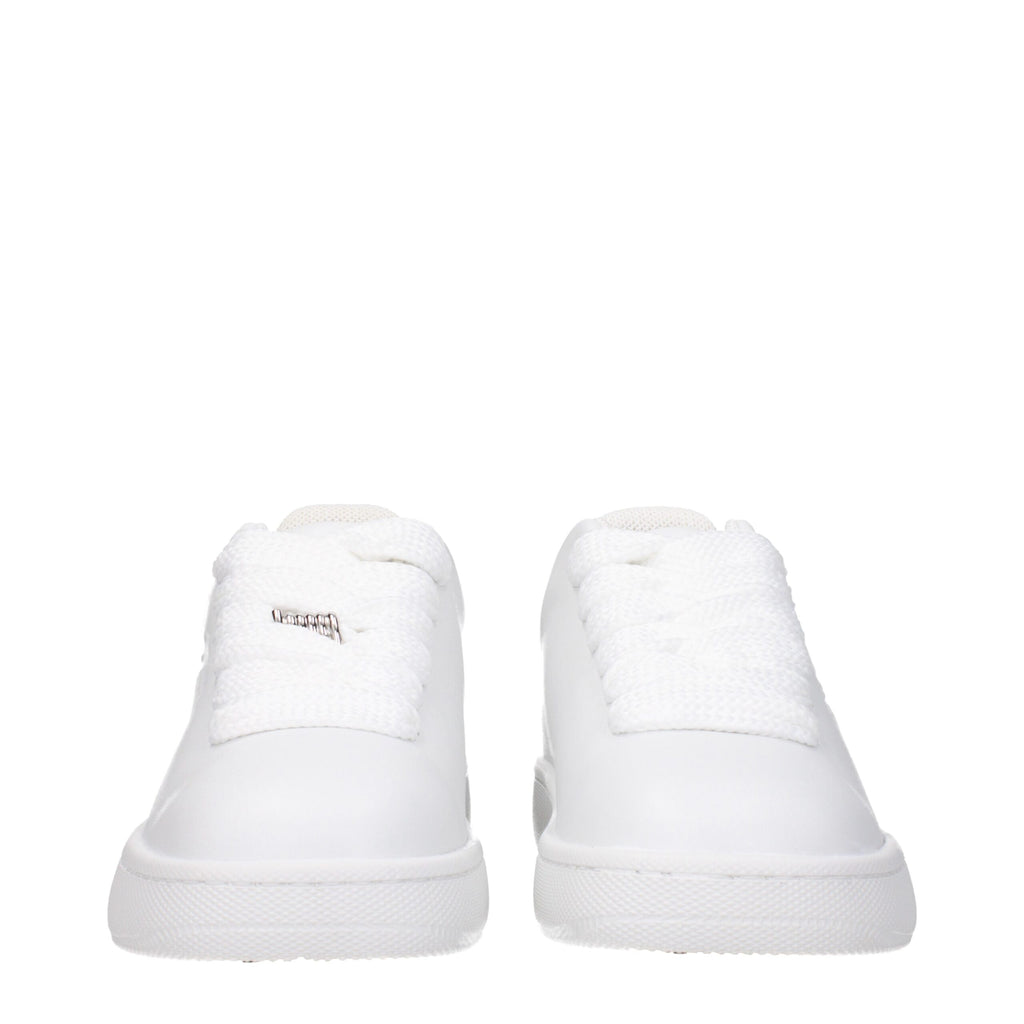 Burberry Weiße Leder-Low Tops